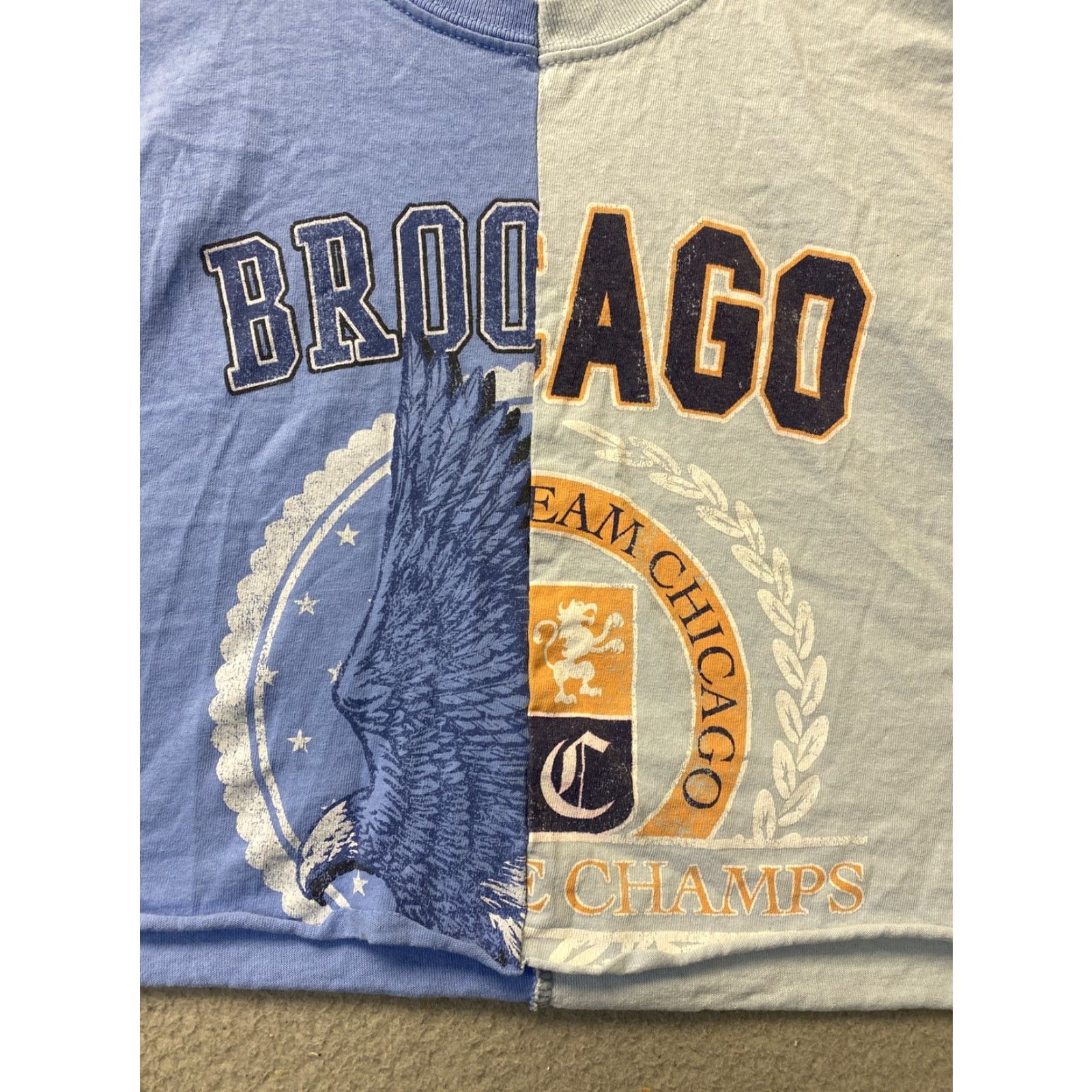 Vintage FULL TILT Top T-Shirt Crop Chicago Graphic Short Sleeves Womens M 106-31 Size M / US 6-8 / IT 42-44 - 6 Thumbnail