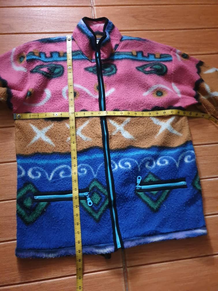 Japanese Brand Vintage K-Bradshaw Hawaii Abstract fleece Sweater Size US M / EU 48-50 / 2 - 5 Thumbnail