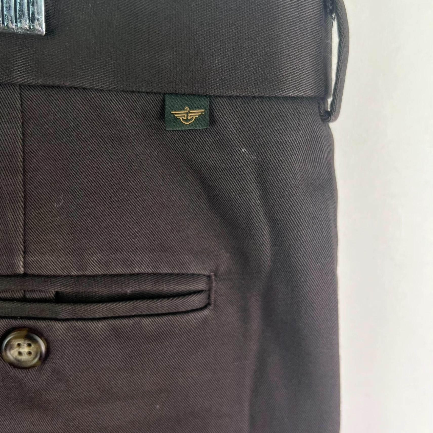 Dockers DOCKERS Pant Khakis Relaxed Mens 38 Gray 30 Inseam Cotton Canvas High Rise Flat Front Pockets Slimming Stretch City Preppy Work To Weekend Size US 38 / EU 54 - 5 Thumbnail
