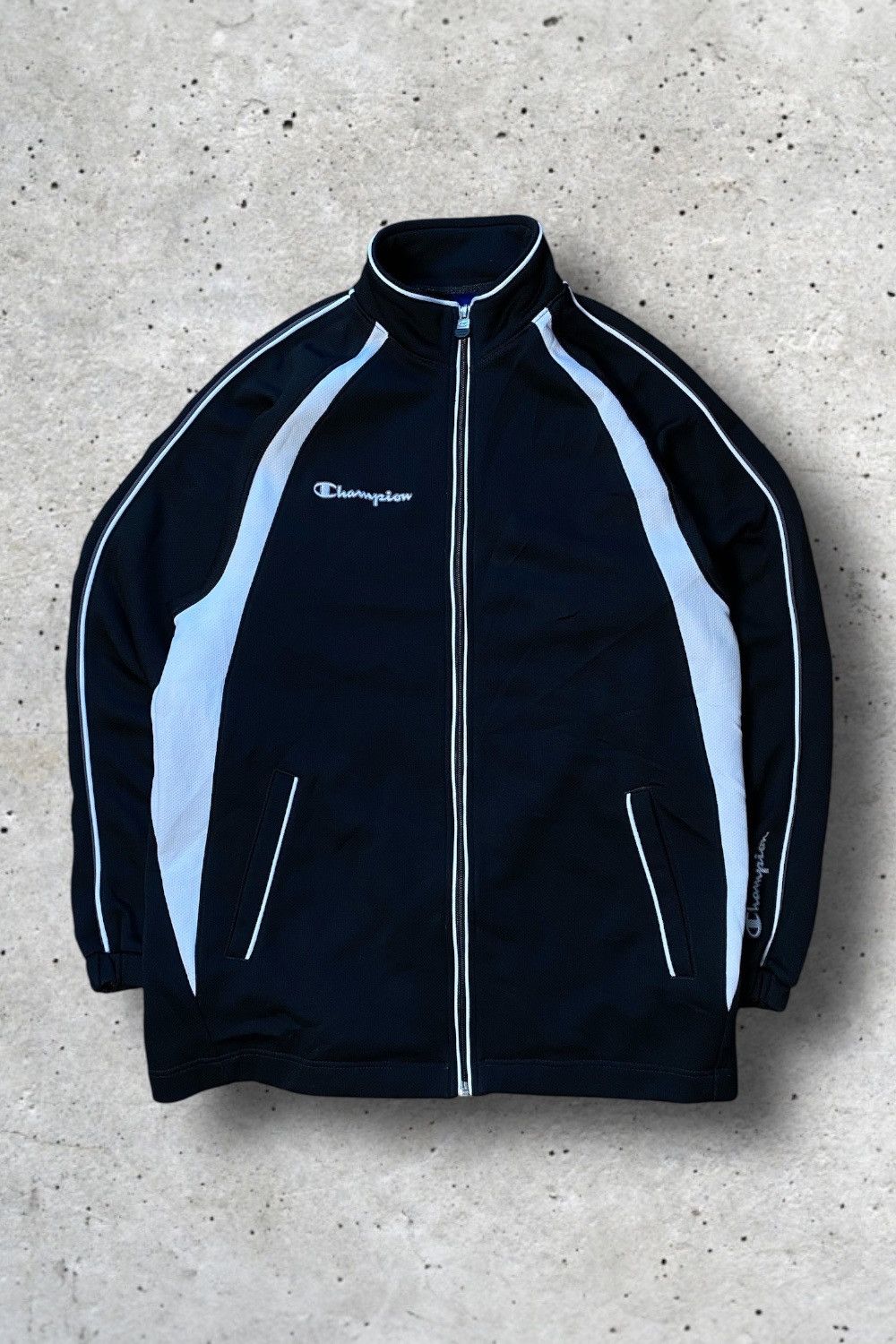 Champion Champion Vintage Track Jacket M Black Tracksuit Weste Men‘s Size US M / EU 48-50 / 2 - 1 Thumbnail