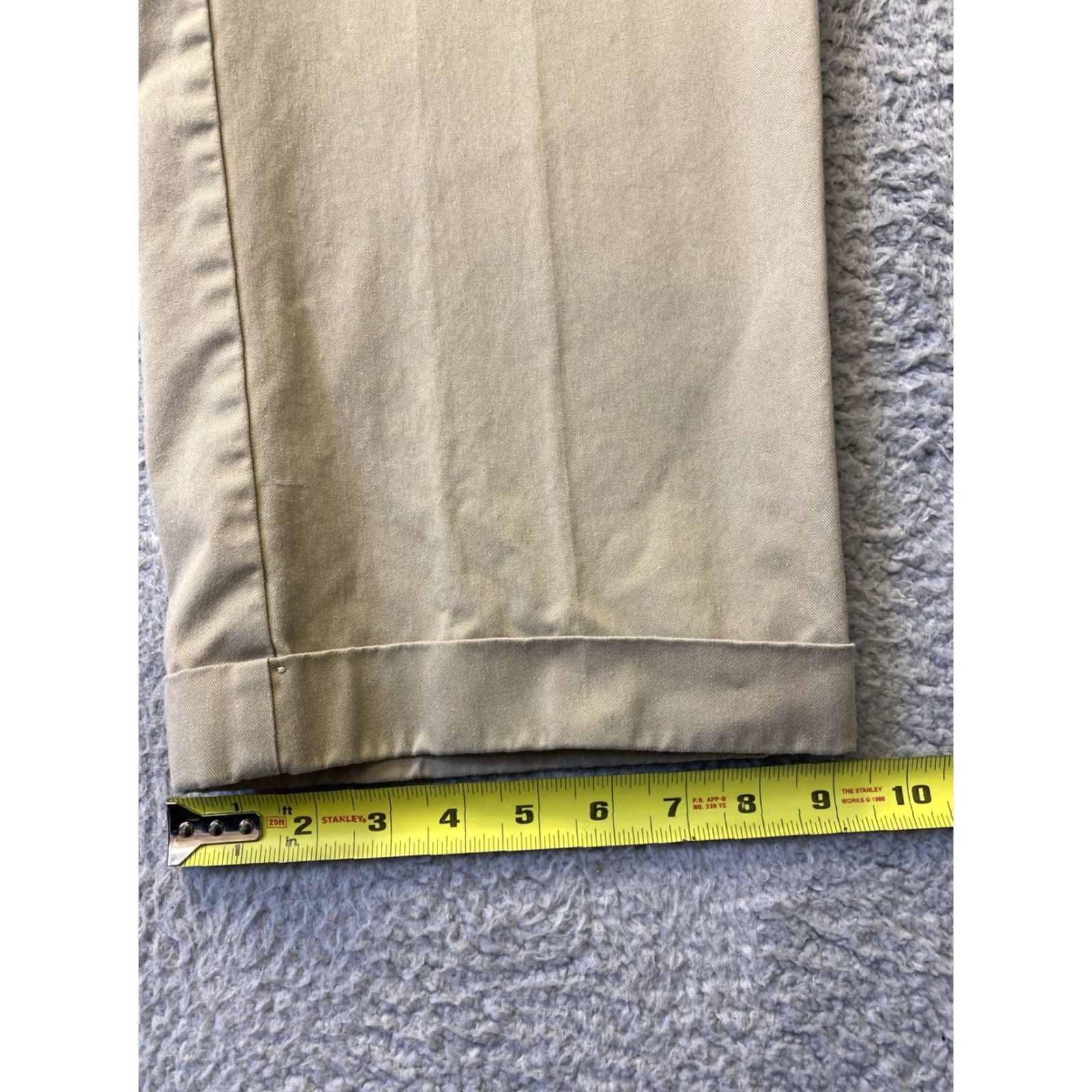Lands' End Lands' End Men's Chino Pants 44x34 Tan Classic Fit No Iron Wrinkle Resistant Workwear Size US 44 / EU 60 - 5 Thumbnail