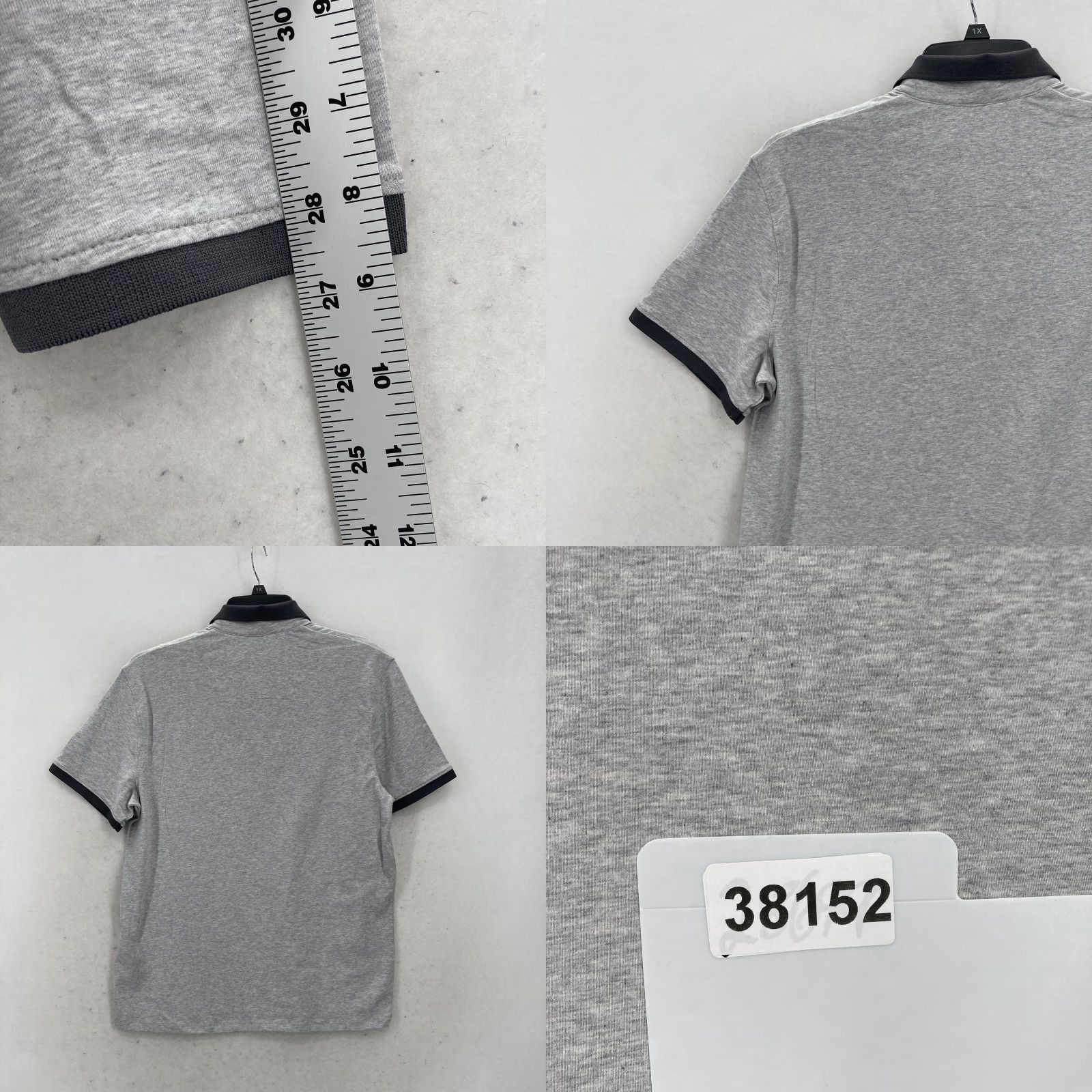 Kenneth Cole Kenneth Cole Polo Shirt Mens M Gray 4-Way Flex Lightweight Soft Golf Casual Modern Comfort Size US M / EU 48-50 / 2 - 9 Thumbnail