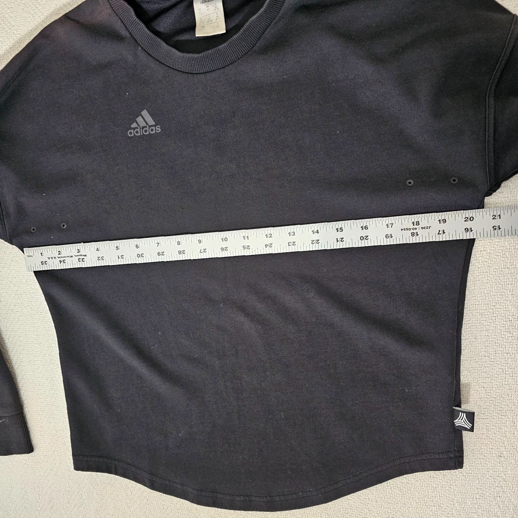Adidas Adidas XS Black Sweatshirt Tan Try JSY Crewneck Relaxed Fit Vented Size XS / US 0-2 / IT 36-38 - 7 Thumbnail