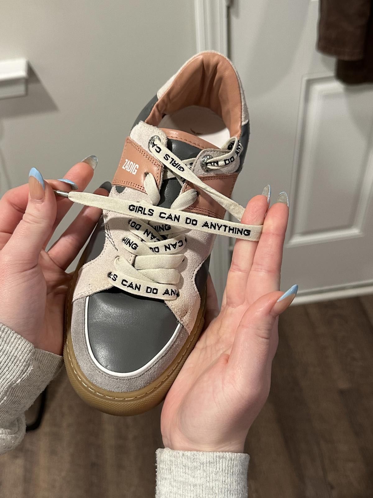 Zadig & Voltaire Zadig & Voltaire Board Top Patch Sneakers Leather/Suede Size US 9 / IT 39 - 7 Thumbnail