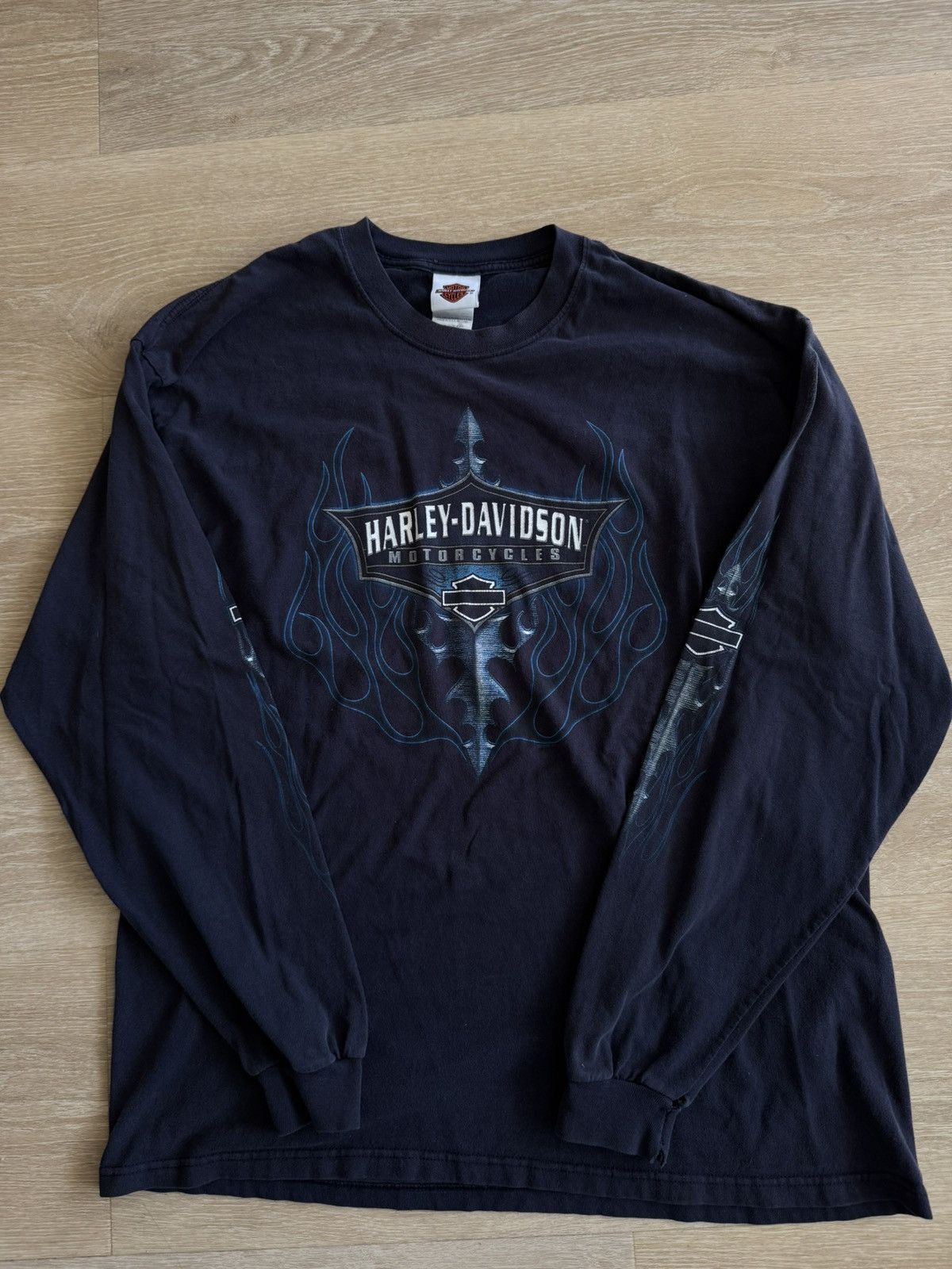 Harley Davidson Vintage Harley Davidson long sleeve T-Shirt Size US XL / EU 56 / 4 - 1 Thumbnail