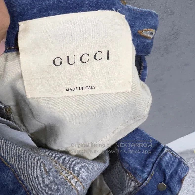 Gucci Gucci Floral Embroidered Denim Fisherman Pants - dmc. Size US 32 / EU 48 - 4 Thumbnail
