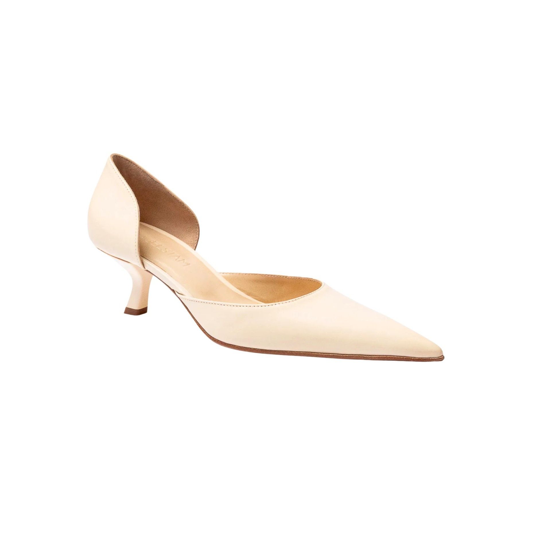 Other Hagelstam Amber D’Orsay Pump 55 Vanilla Leather GUC $534 Sz Size US 11 / IT 41 - 1 Thumbnail