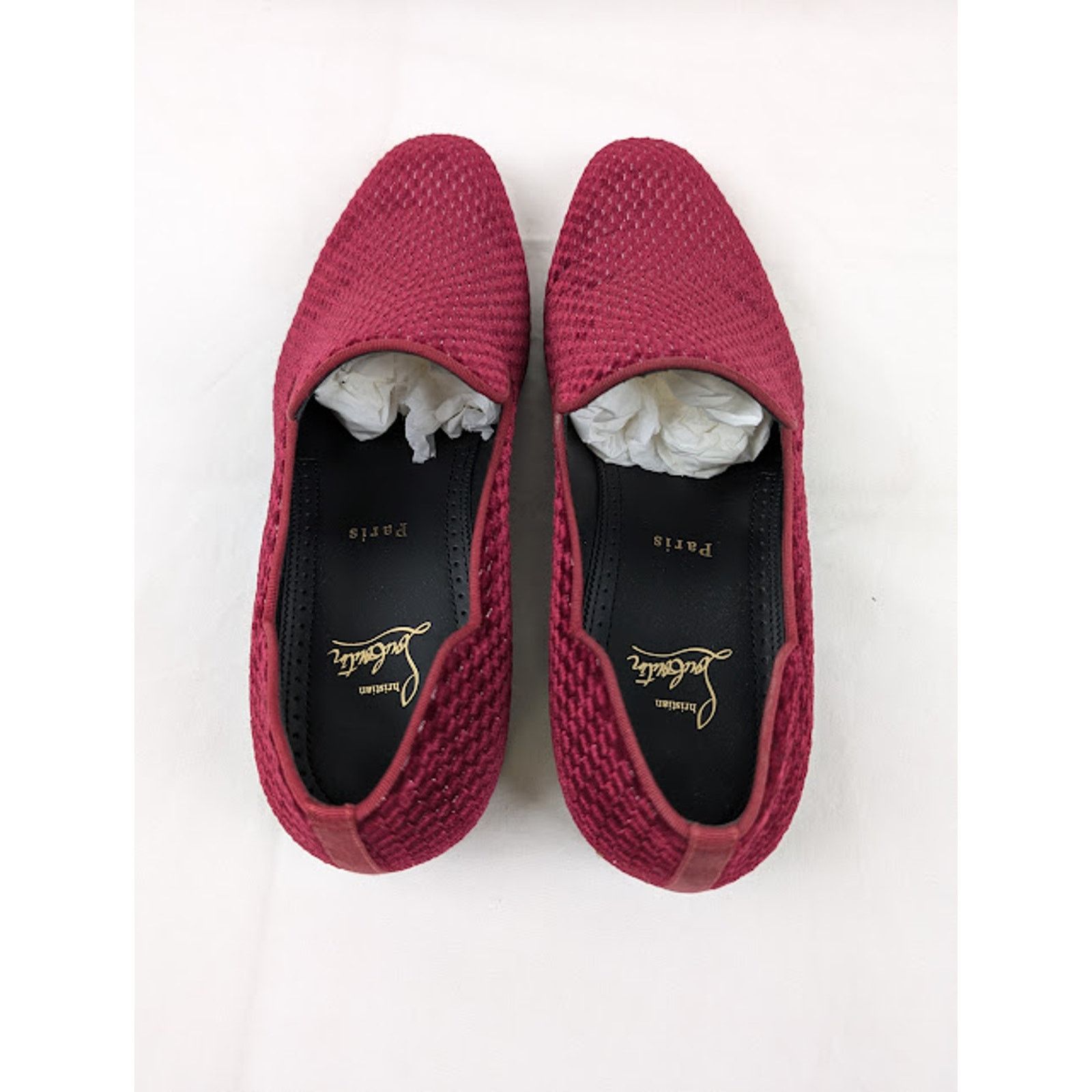 Christian Louboutin o1rshd1 Dandy Chick Orlato Flat Shoes in Bordeaux Size US 12 / EU 45 - 13 Thumbnail