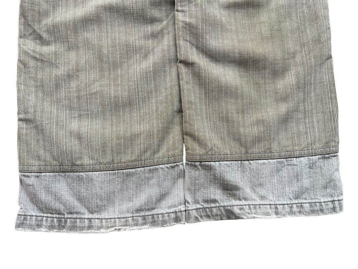 Beauty Beast × Japanese Brand Teddy Smith Patchwork Wide Corduroy Baggy Pants 31x33 Size US 31 - 6 Thumbnail