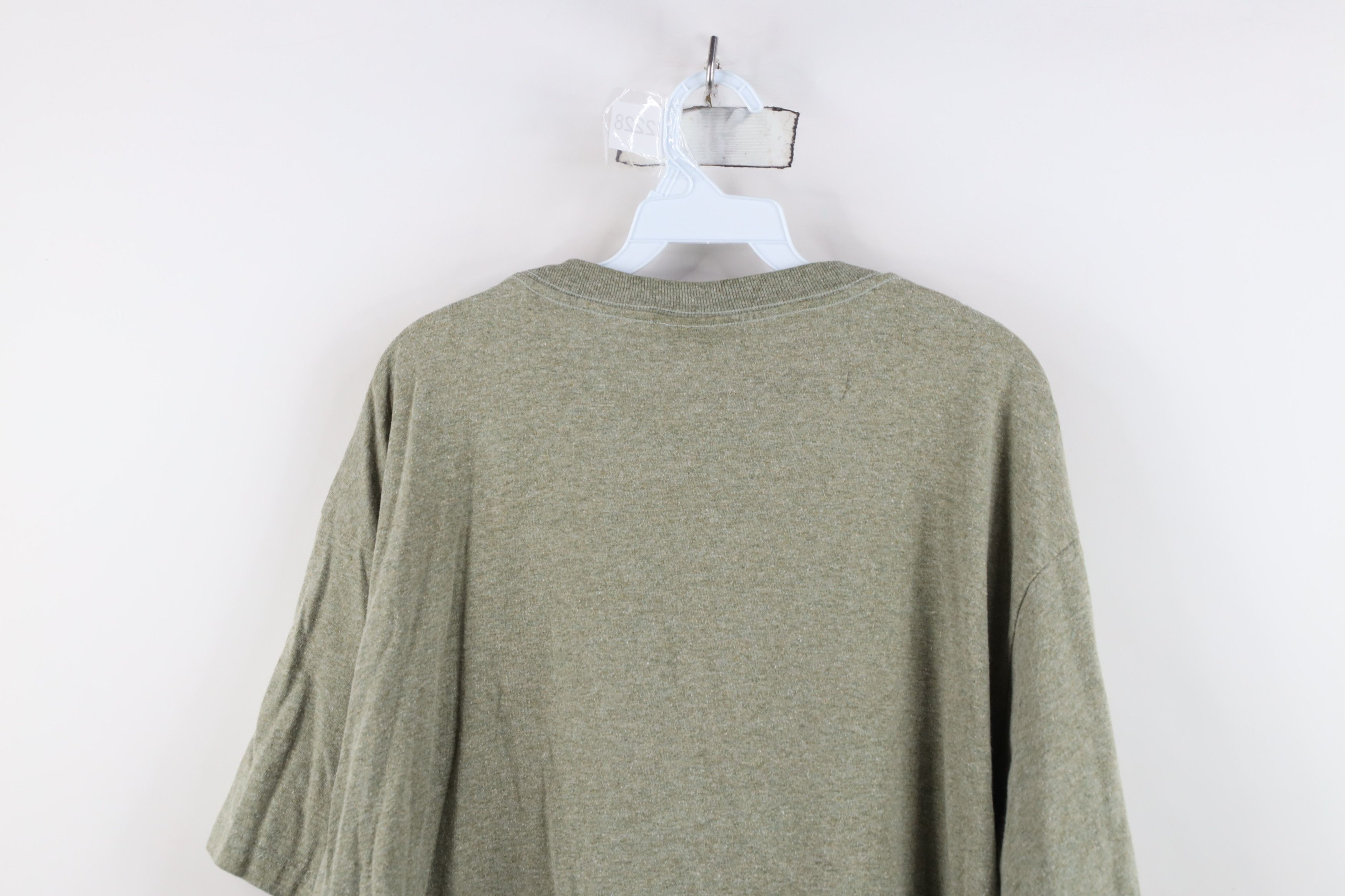 Vintage Vintage 90s Streetwear Little Bighorn Montana T-Shirt Green Size US XL / EU 56 / 4 - 12 Thumbnail