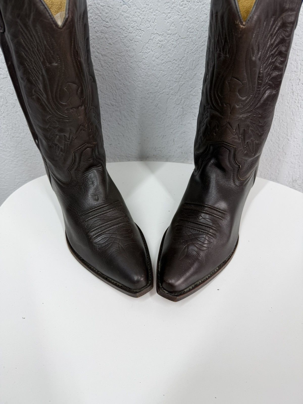 Sancho Boots Vintage Italian AS 98 Rick Owens Style Leather Cowboy Boots Size US 9.5 / EU 42-43 - 8 Thumbnail