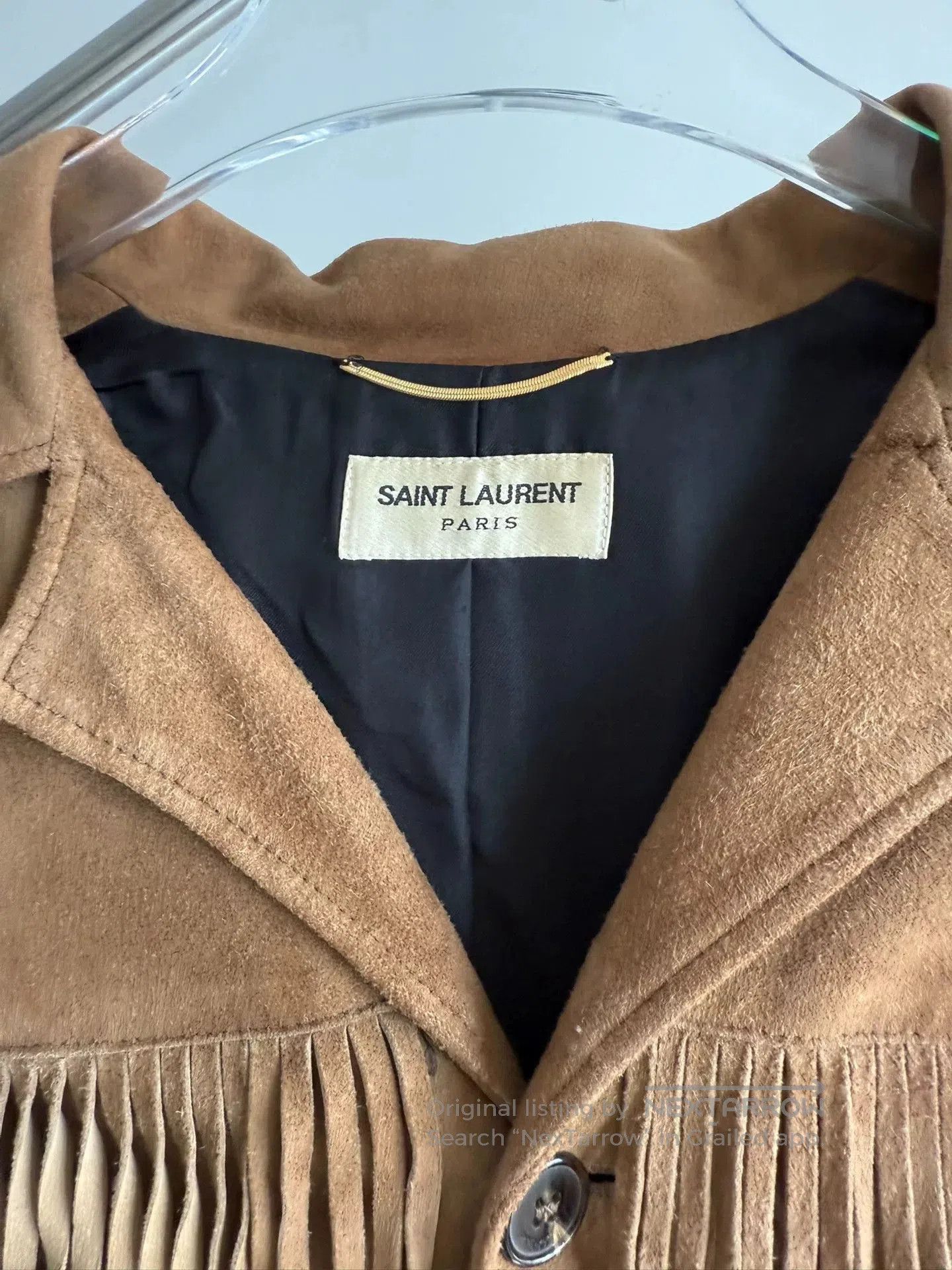 Saint Laurent Paris Saint Laurent Suede Fringe Jacket. Size XS / US 0-2 / IT 36-38 - 3 Thumbnail
