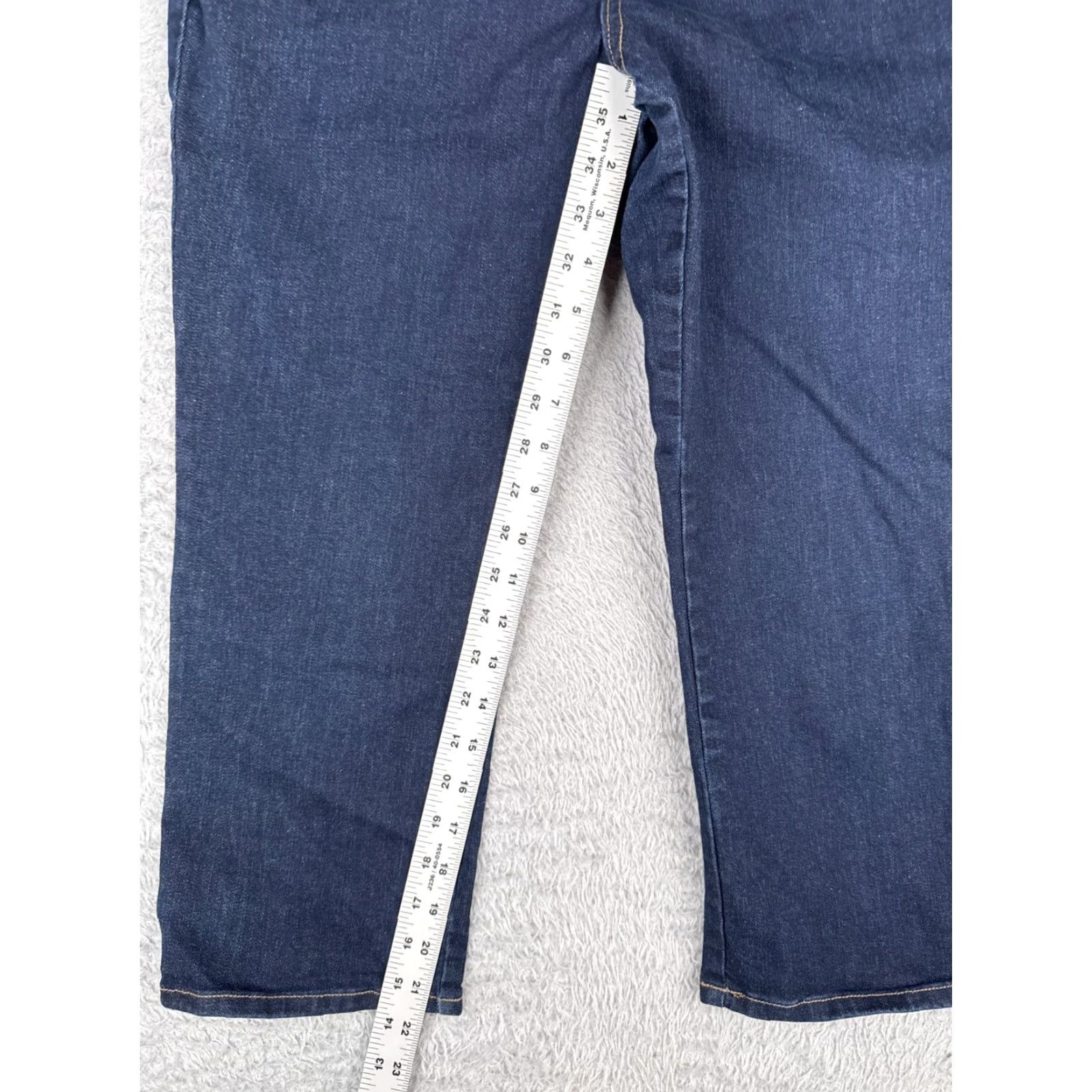 Vintage St. John's Bay Jeans Womens 10 Blue Denim Capri Dark Wash Mid 32x22 Size 32" / US 10 / IT 46 - 7 Thumbnail
