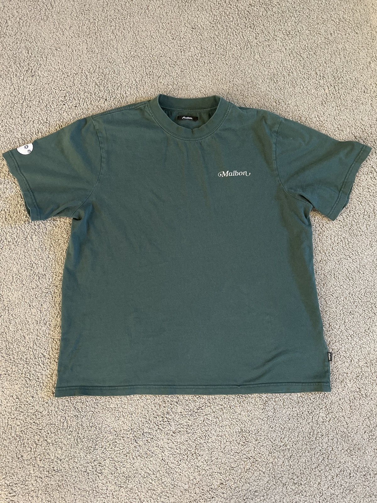 Malbon Malbon Golf T - Shirt Medium Forest Green Short Sleeve Logo Size US M / EU 48-50 / 2 - 1 Thumbnail