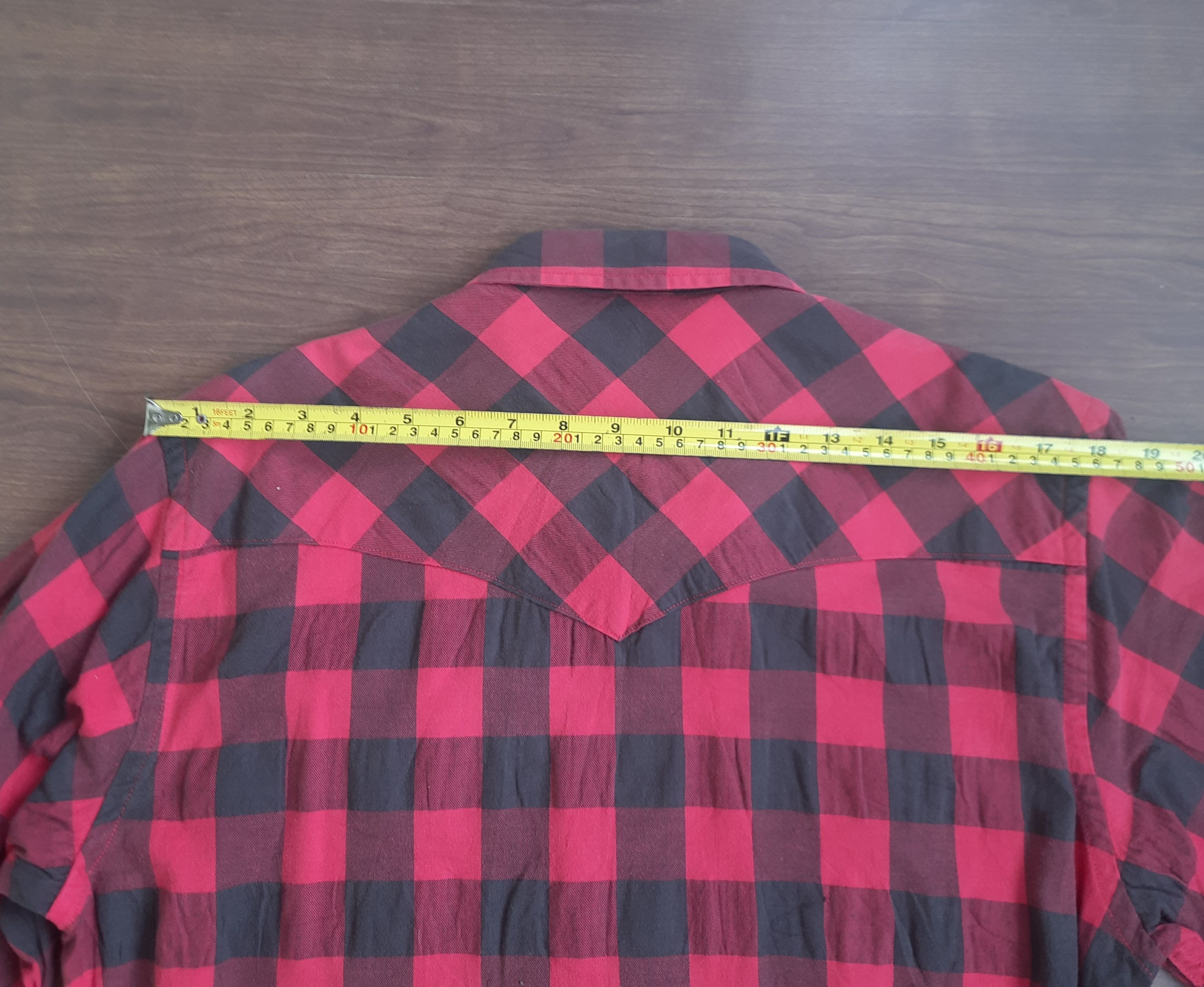 Japanese Brand Back Number x Rough Plaid Shirts Size US M / EU 48-50 / 2 - 13 Thumbnail