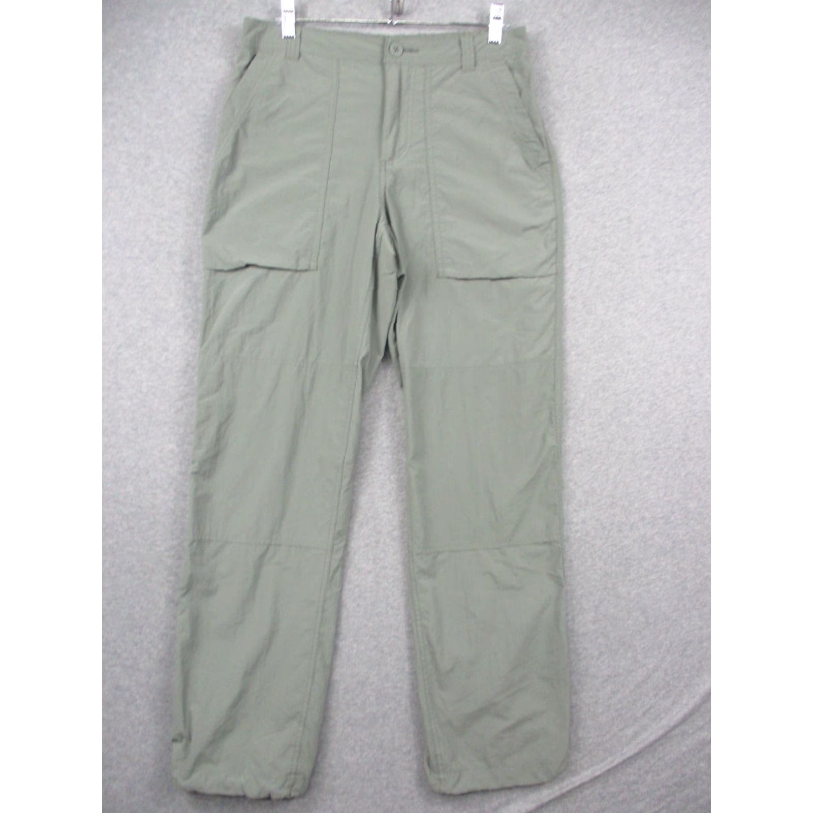 Vintage REI COOP Hiking Pants 30x31 Green Outdoor Cargo Nylon Mens Pants Regular Green Nylon Cargo 30x31 90s? Size US 30 / EU 46 - 2 Thumbnail