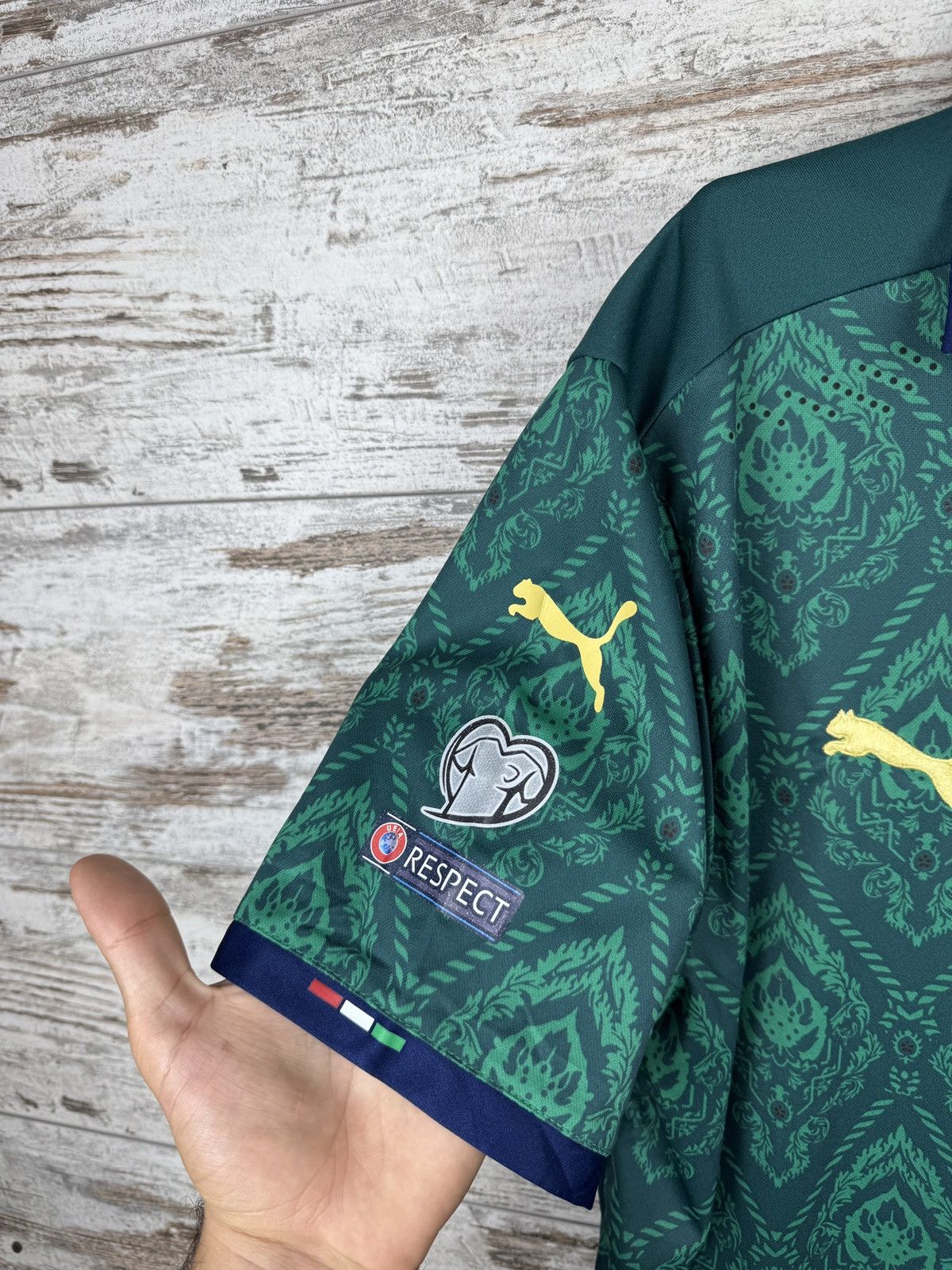 Puma Mens Vintage Puma Italia national team soccer jersey T-shirt Size US XL / EU 56 / 4 - 5 Thumbnail