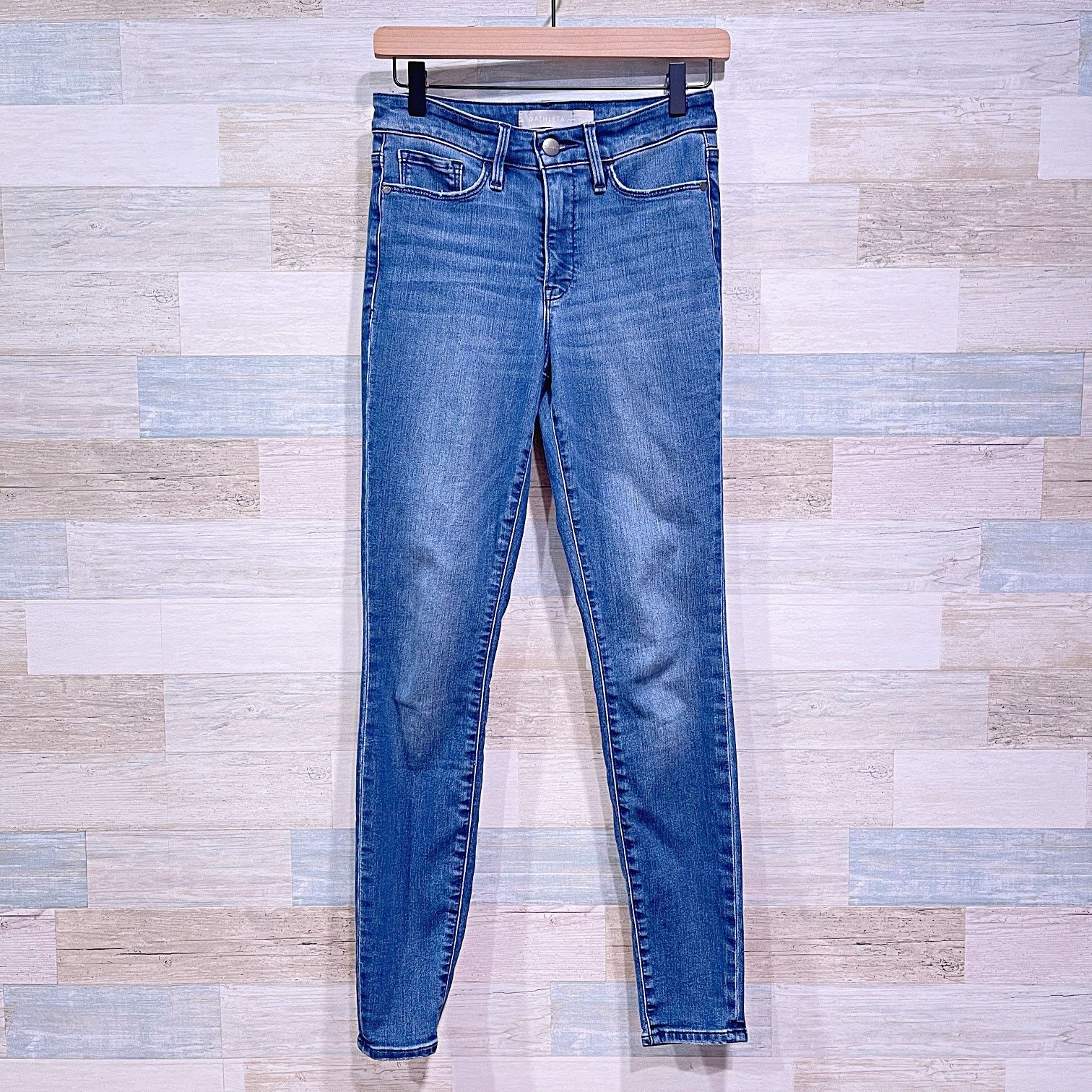Athleta ATHLETA Sculptek Ultra Skinny Jeans True Blue Womens 2 Size 26" / US 2 / IT 38 - 2 Thumbnail