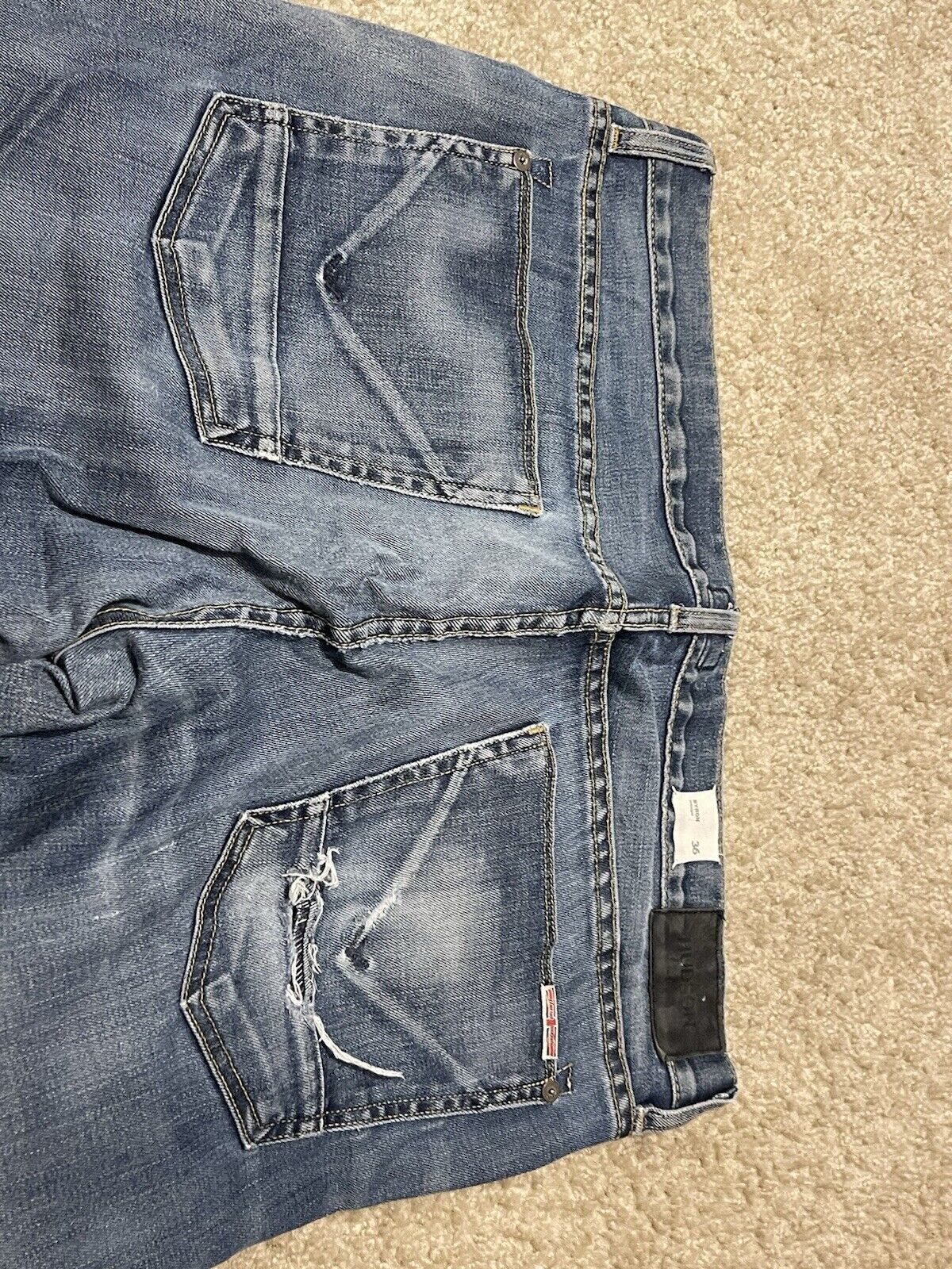 Hudson × Vintage Hudson Byron Straight Jeans Men’s Blue Medium-Dark Size US 36 / EU 52 - 7 Thumbnail