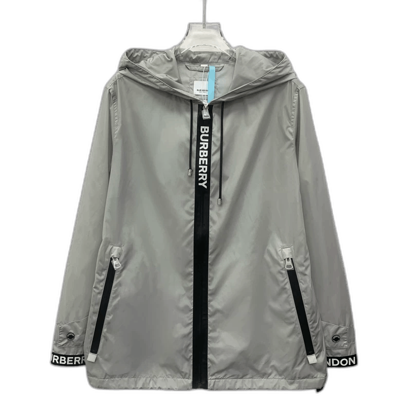 Burberry Burberry gray hooded long sleeve jacket Size US S / EU 44-46 / 1 - 1 Thumbnail