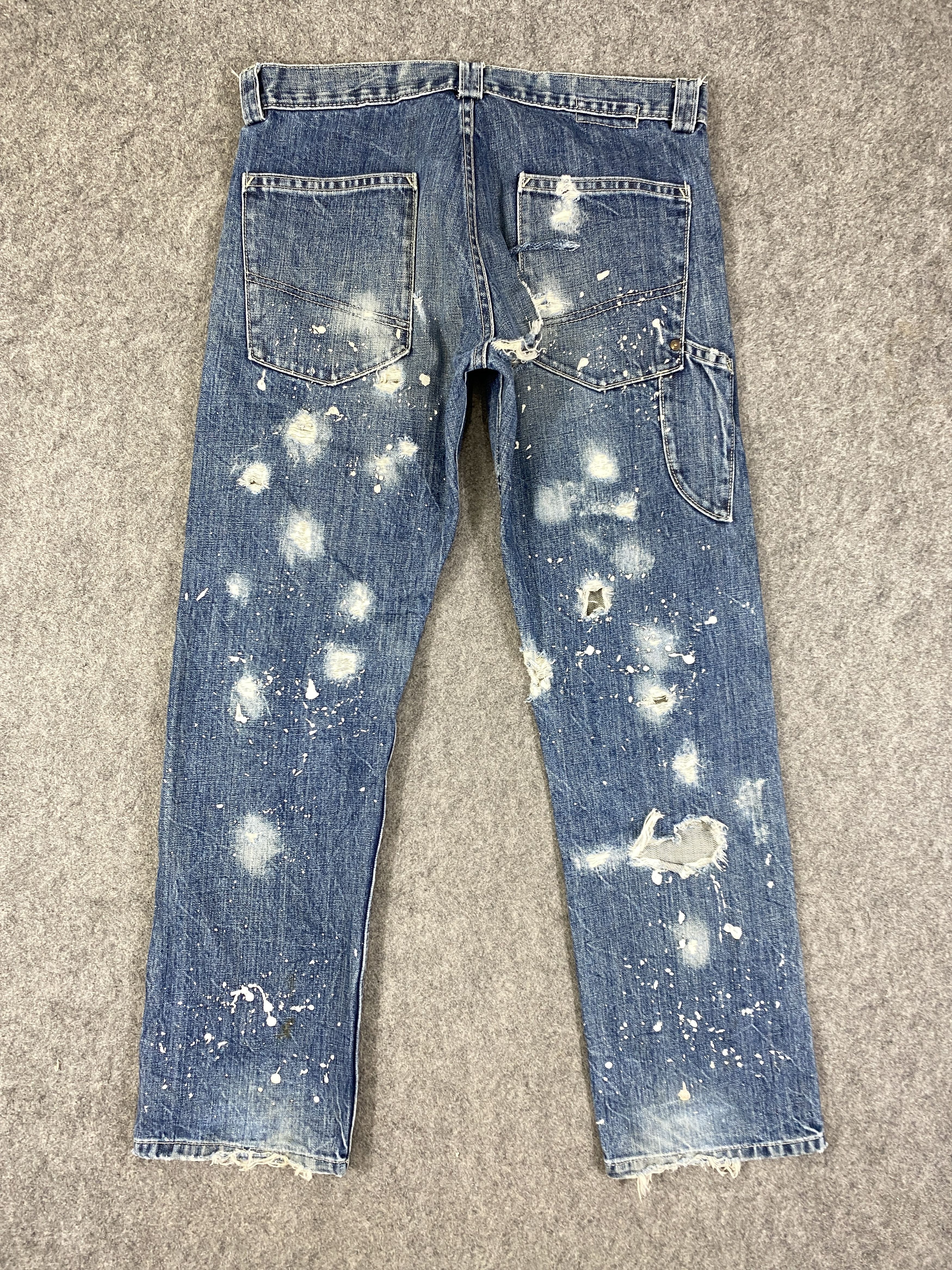 Hysteric Glamour Vintage Alternative Painter Jeans 33x28.5 Denim - JN3261 Size US 33 - 2 Thumbnail