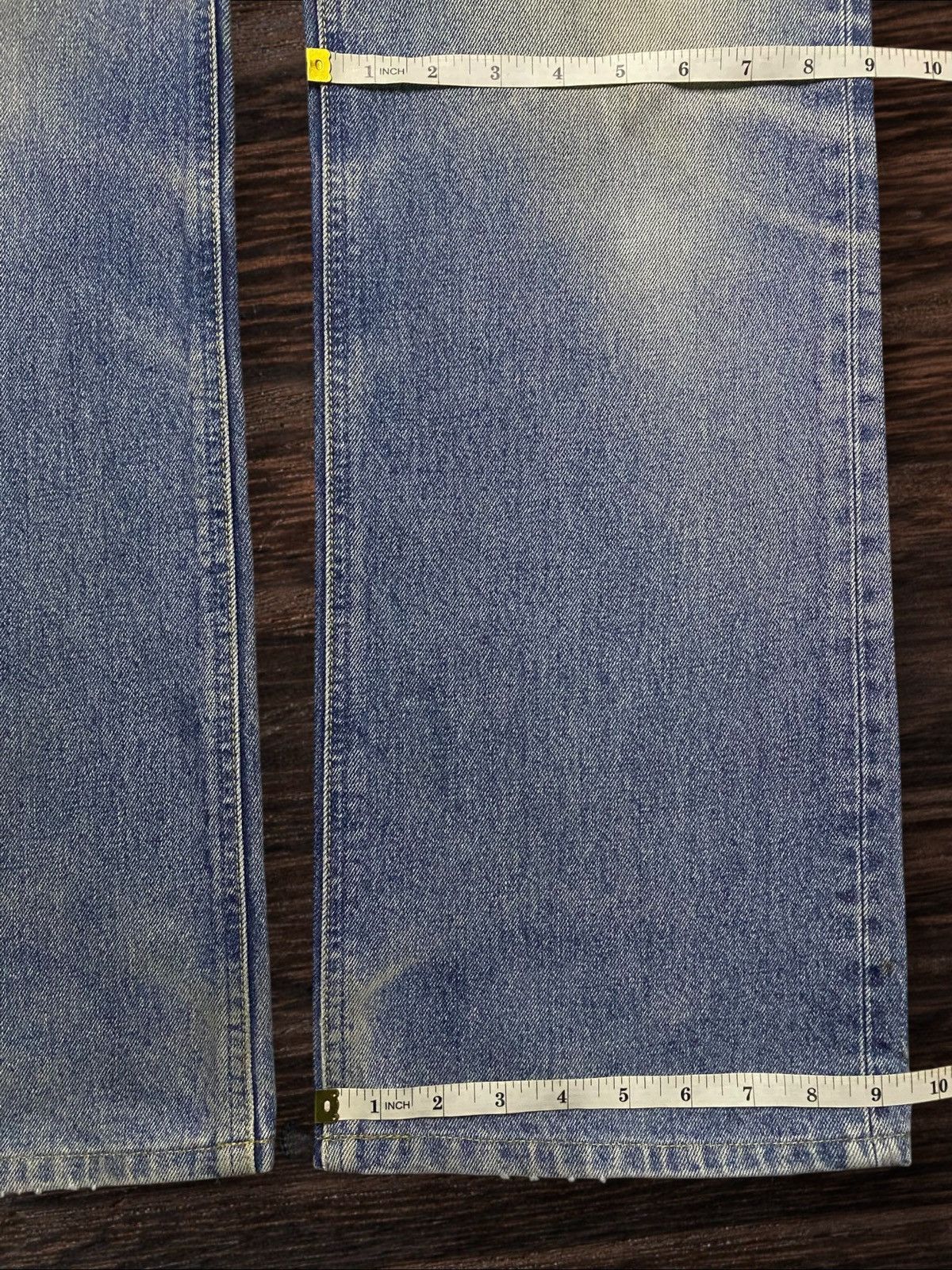 Lee × Vivienne Westwood Vintage Lee Riders Faded Wash Distressed Baggy Jeans Size US 34 / EU 50 - 17 Thumbnail