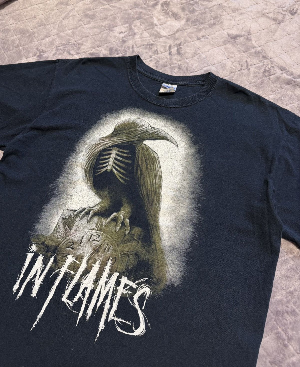 Band Tees × Vintage Vintage 2011 In Flames Band Rock Tee Shirt Size US L / EU 52-54 / 3 - 5 Thumbnail