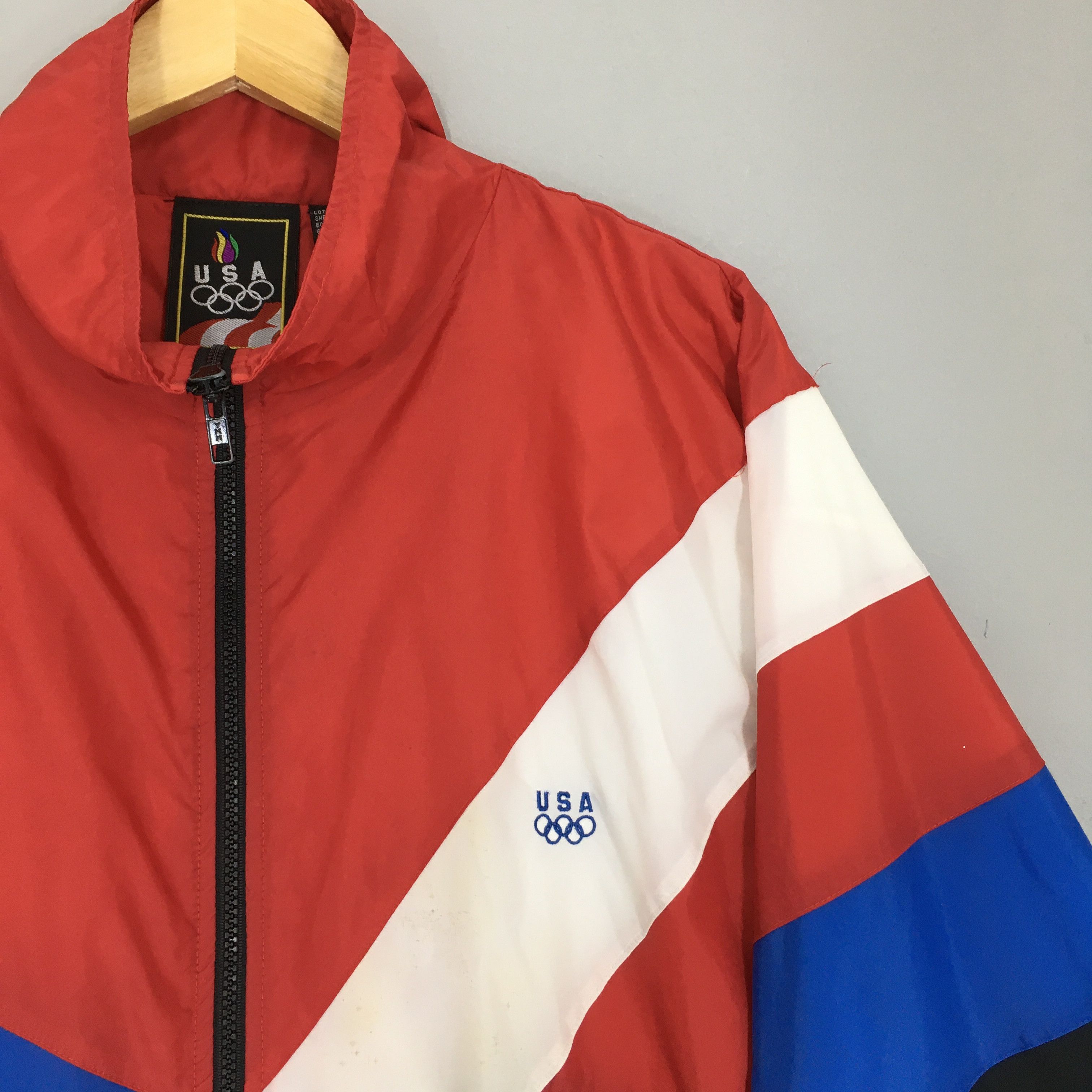 USA Olympics Vintage 90s JcPenney Olympics Usa Zipper Jacket Large Size US L / EU 52-54 / 3 - 2 Thumbnail