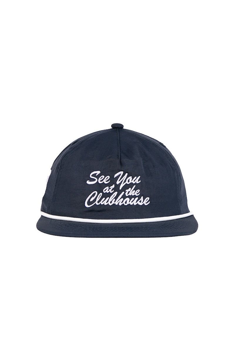 Malbon Malbon Golf x Michelob Ultra Nylon Snapback Hat NAVY Size ONE SIZE - 3 Thumbnail