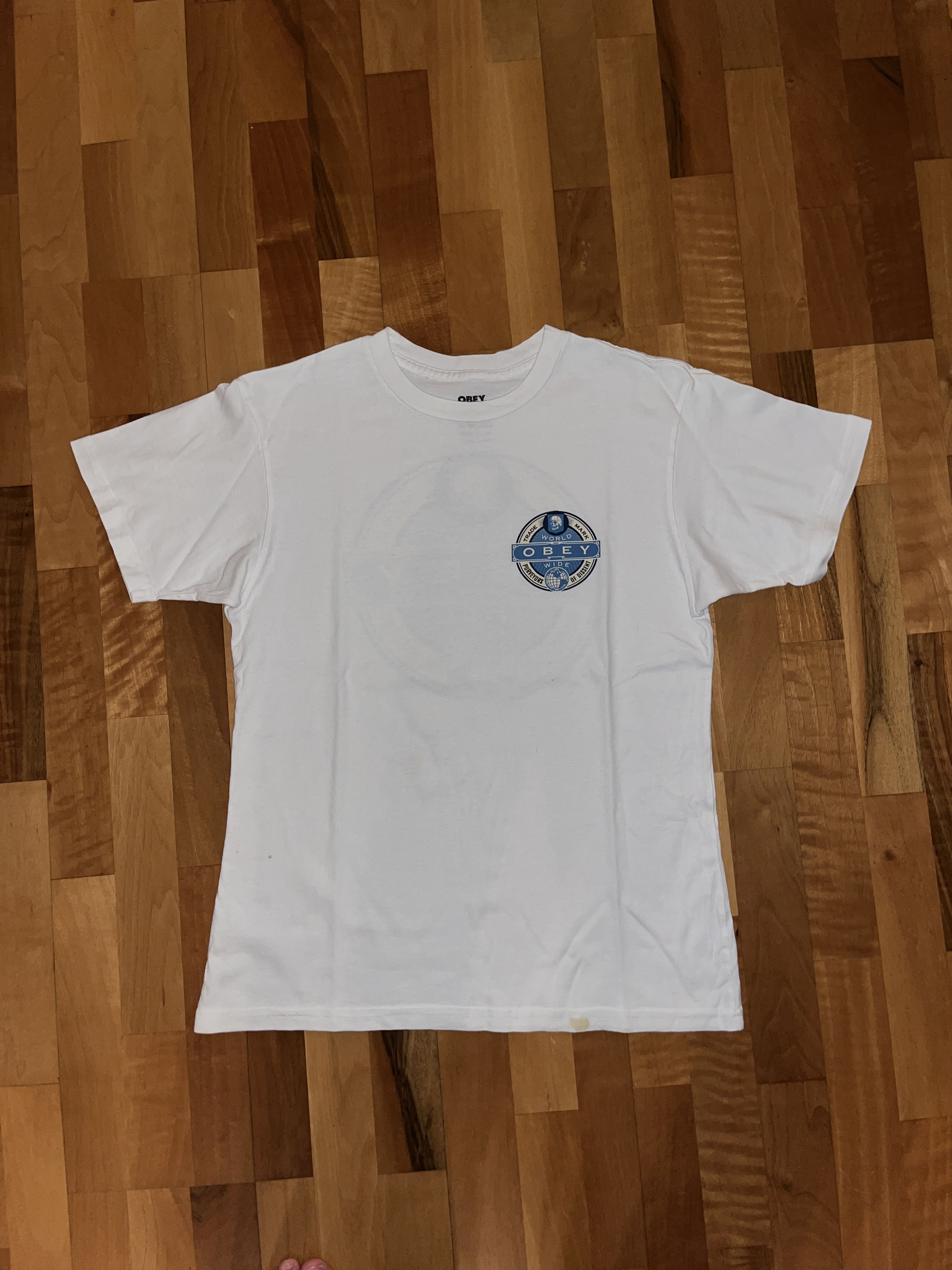 Obey White Obey shirt with front and back print Size US S / EU 44-46 / 1 - 1 Thumbnail