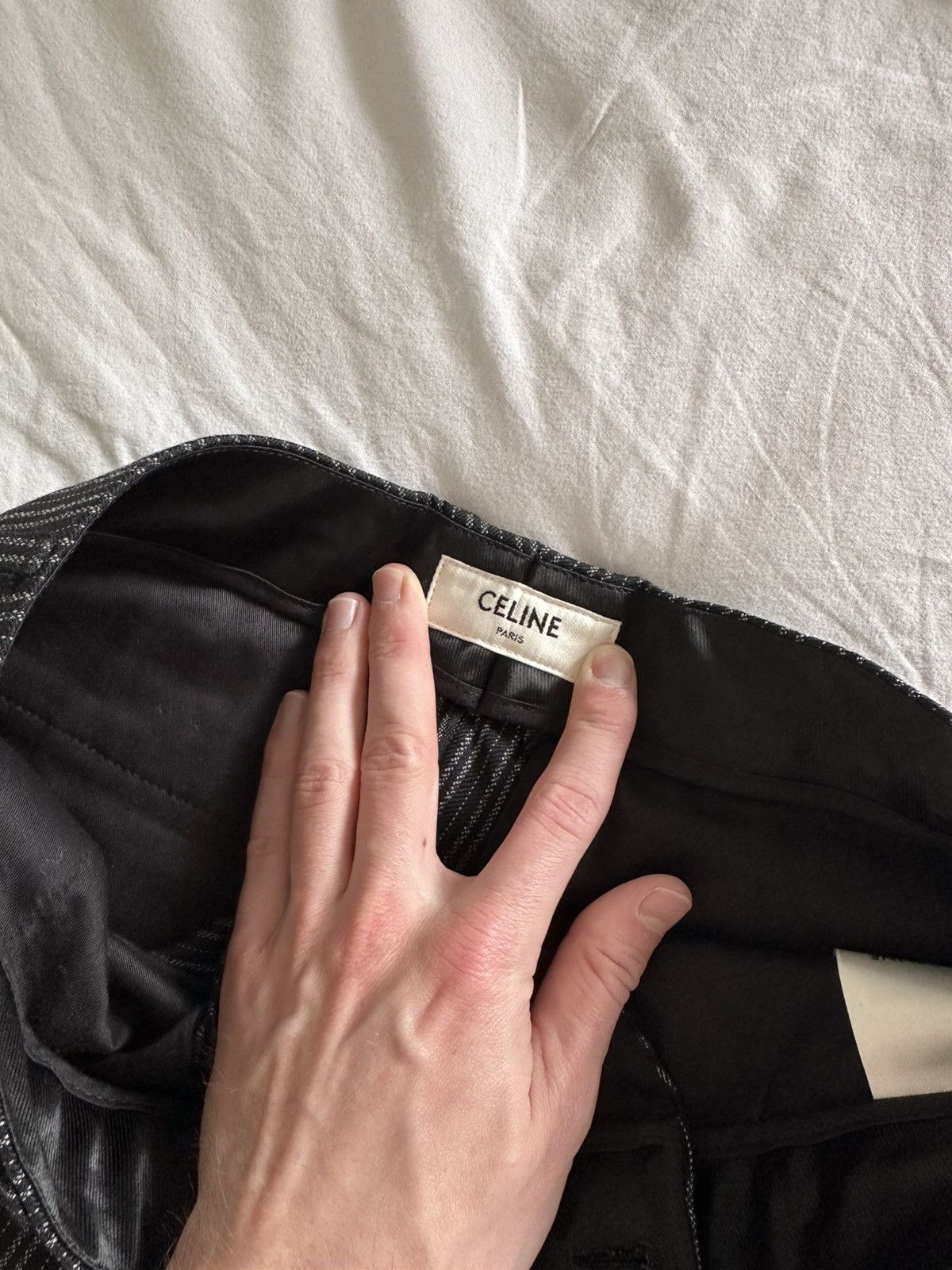 Celine × Hedi Slimane Celine English Stripes Classic Pants Size US 28 / EU 44 - 4 Thumbnail