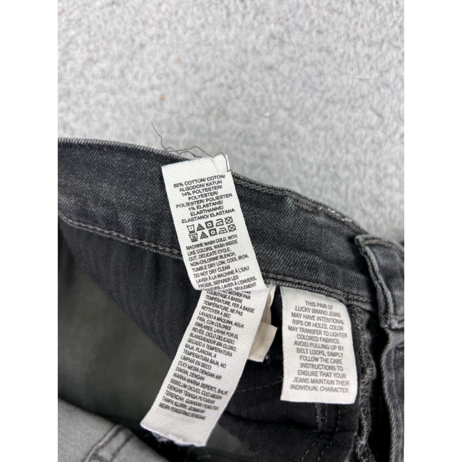 Lucky Brand Lucky Brand Jeans Womens 4 Black Skinny 5-Pocket Denim Zipper Pockets 26x27 Adult Womens Jeans Size 27" / US 4 / IT 40 - 7 Thumbnail
