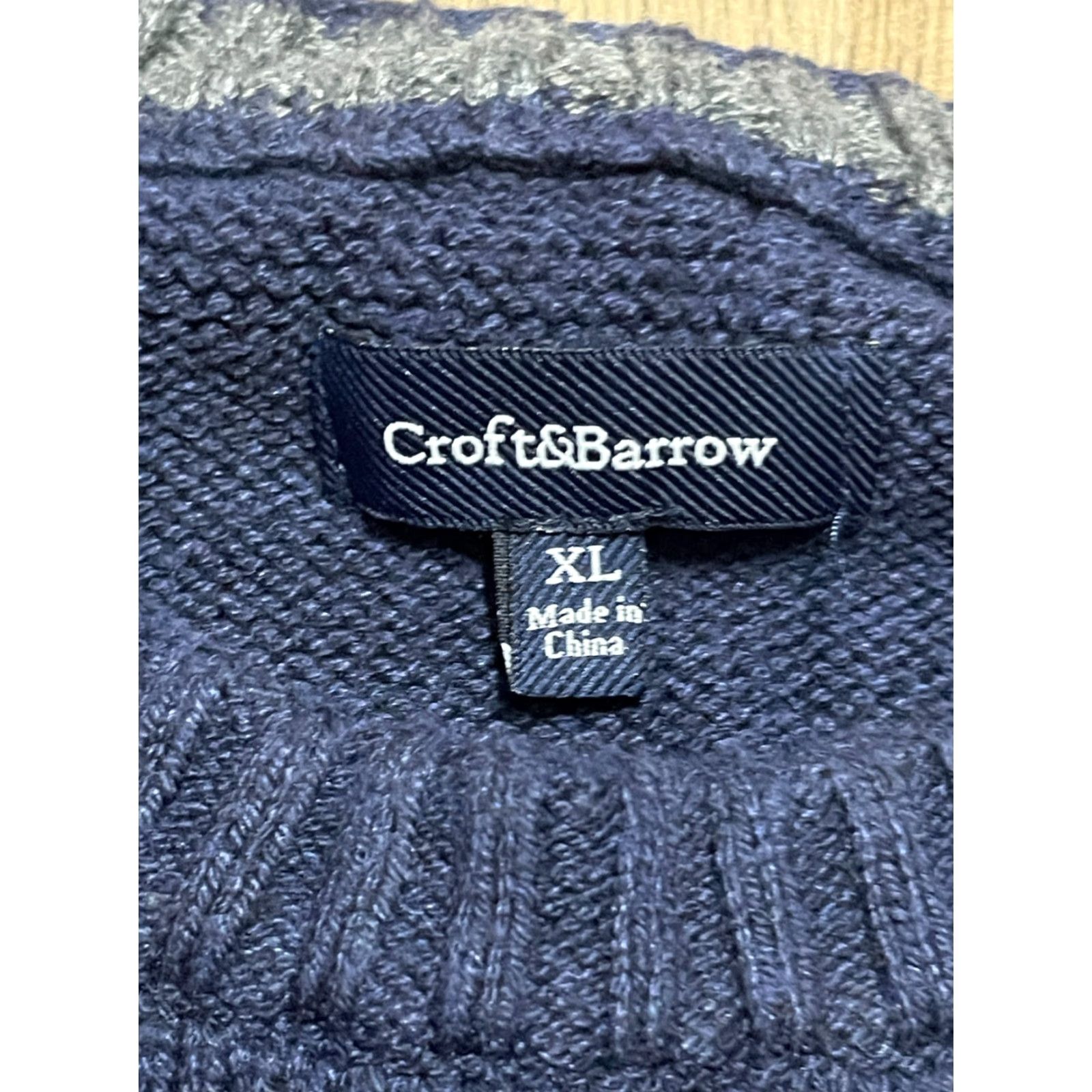 Croft & Barrow Croft & Barrow Sweater Mens Size Medium Blue Crew Neck Pullover Long Sleeve Casual Regular Knit 90s? Size US M / EU 48-50 / 2 - 7 Thumbnail