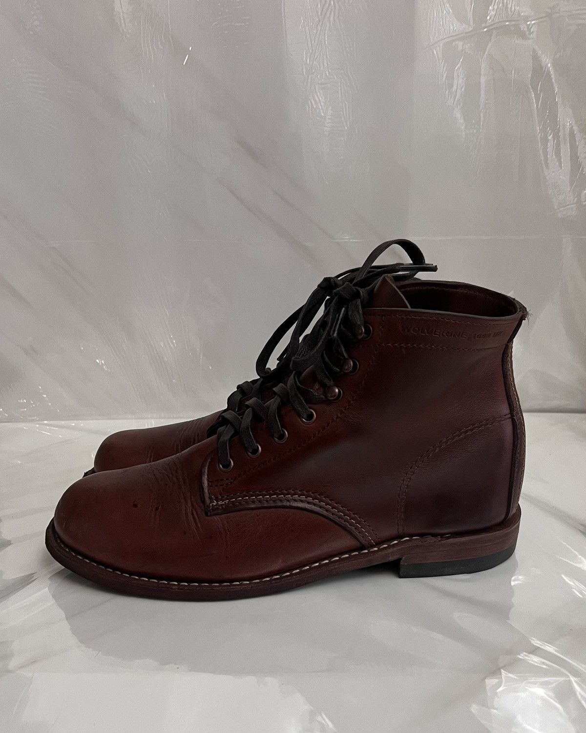 Wolverine Wolverine 1000 mile plain toe brown Men’s boot size 8 D Size US 8 / EU 41 - 5 Thumbnail