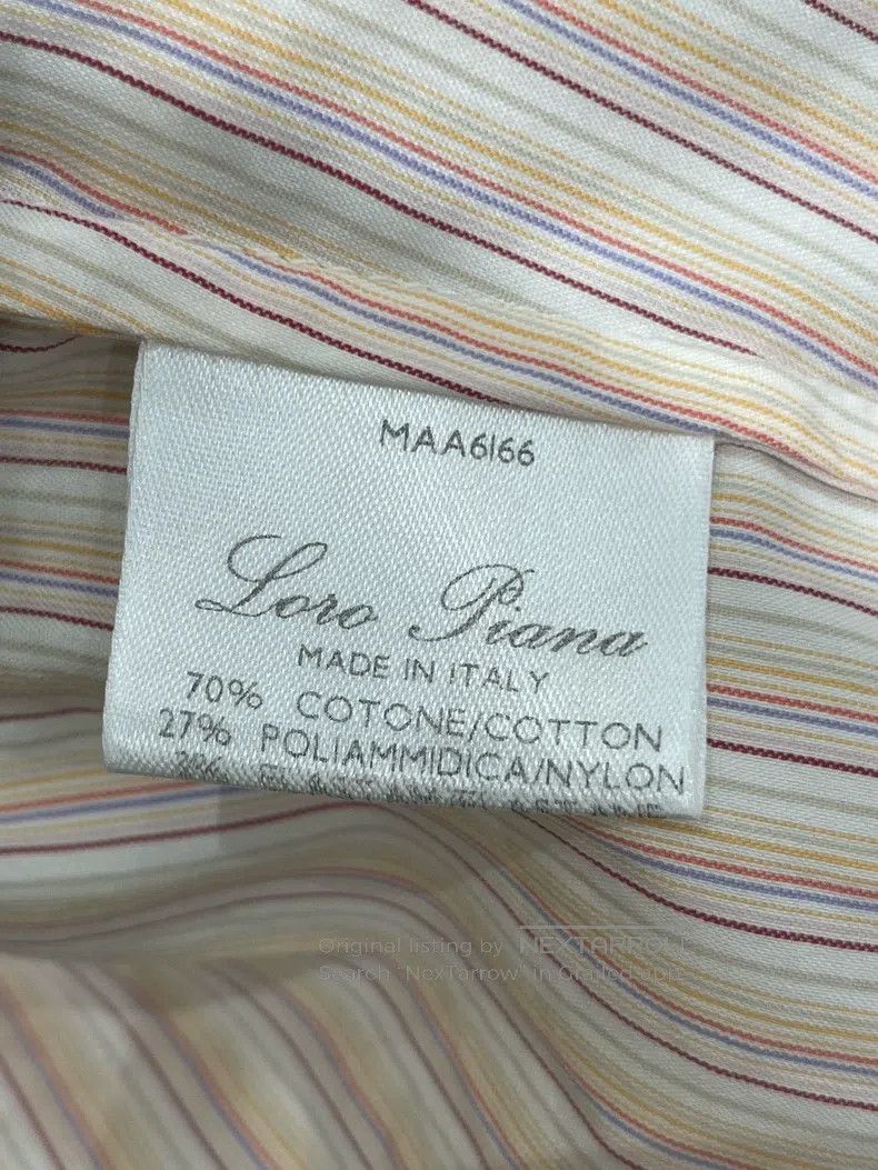 Loro Piana Loro Piana Light Pink Vertical Striped Shirt Size S / US 4 / IT 40 - 7 Thumbnail