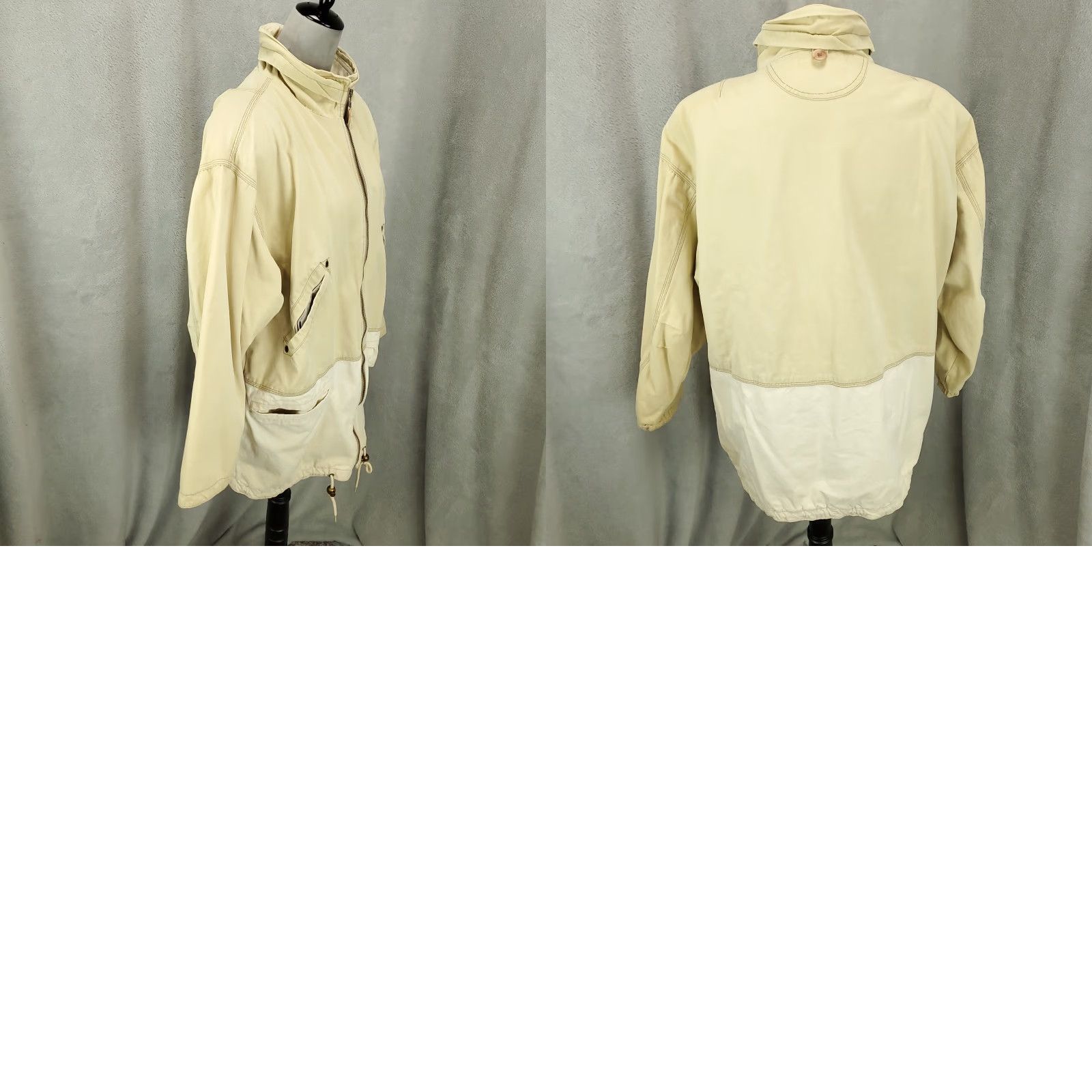 Vintage VINTAGE JLC Jacket Womens Oversized Small Light Beige Ivory Canvas Zip Shirt Regular Ladies Beige Classic Casual Travel Pockets 90s? Size S / US 4 / IT 40 - 10 Thumbnail