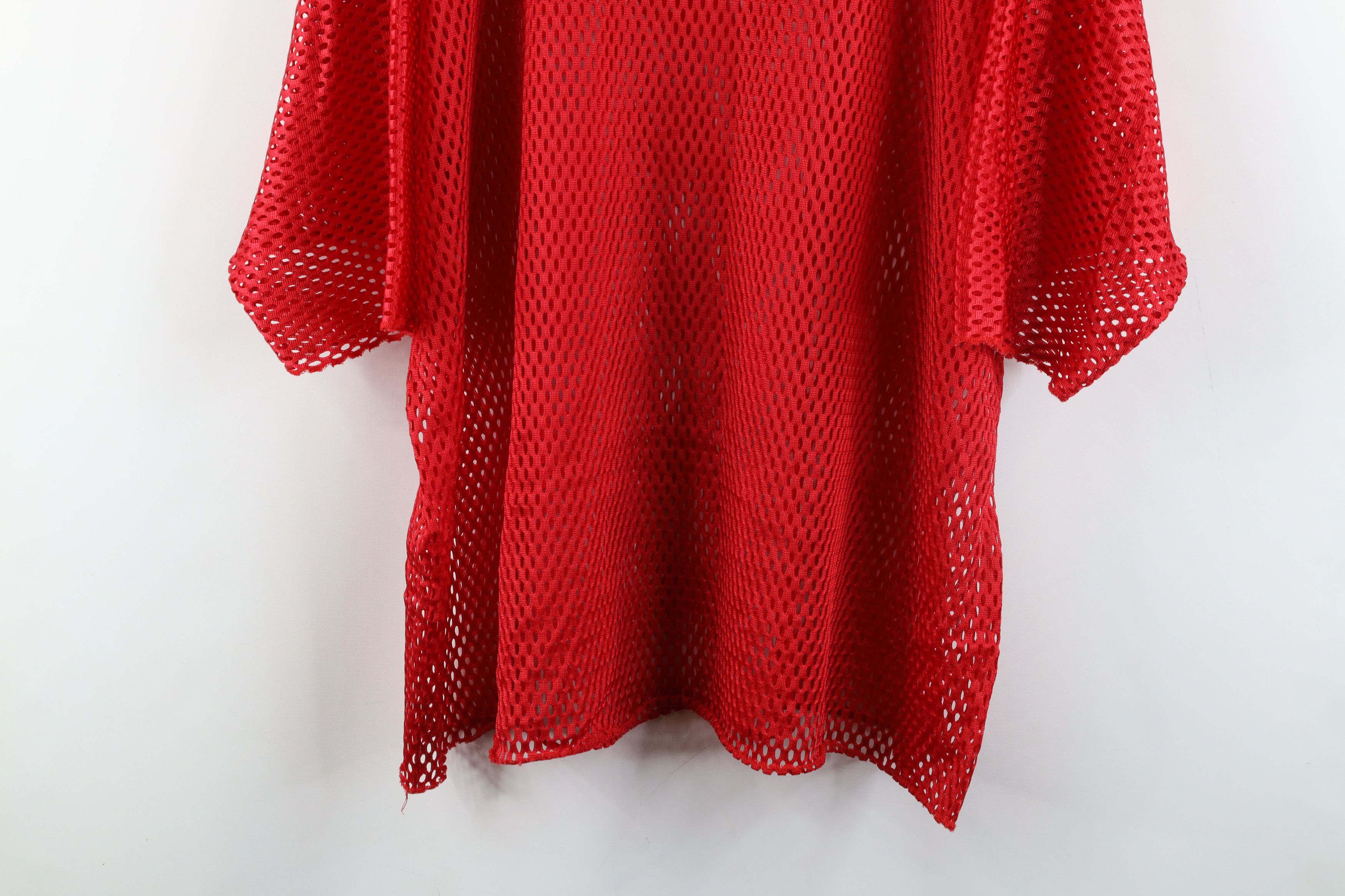 Vintage Vintage 80s 90s Streetwear Mesh Football Jersey Red USA Size US XL / EU 56 / 4 - 3 Thumbnail