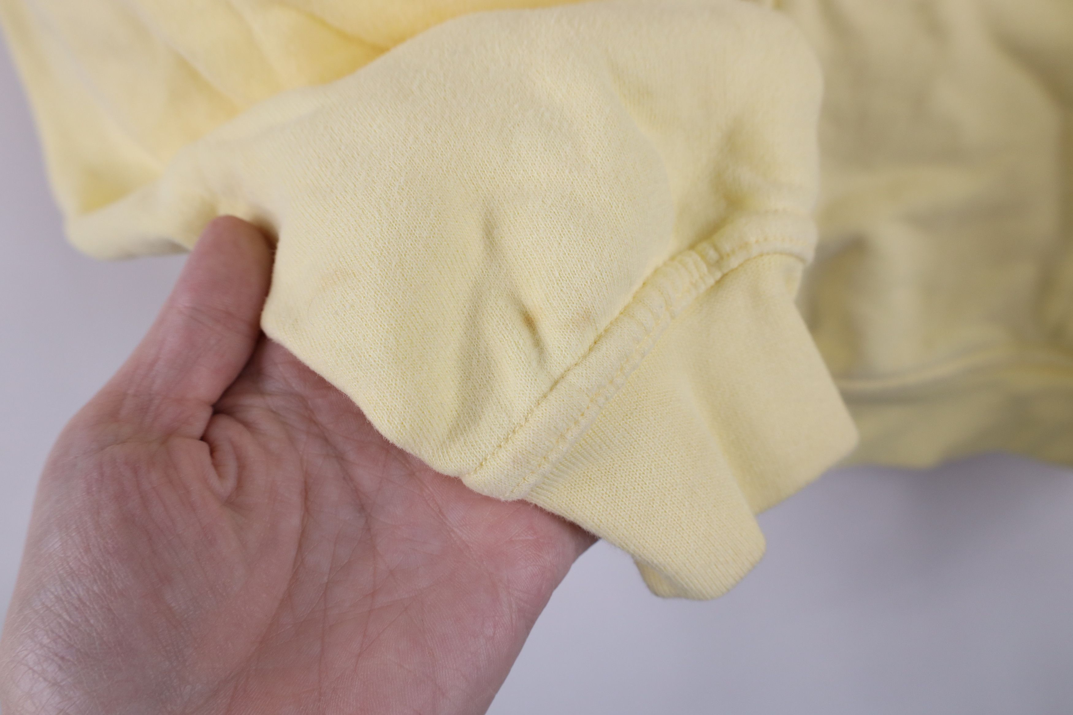 Vintage Vintage 90s Notre Dame University Full Zip Hoodie Yellow Size S / US 4 / IT 40 - 9 Thumbnail