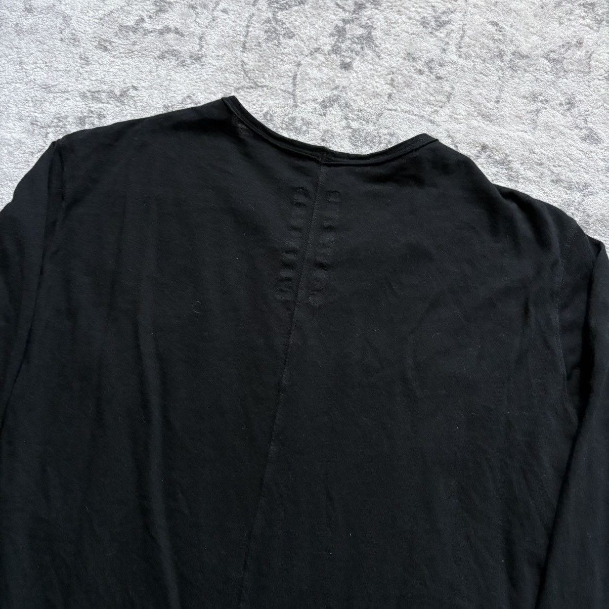 Rick Owens Rick Owens FW15 Strap Attachment Long Sleeve T-Shirt Black Size US S / EU 44-46 / 1 - 7 Thumbnail