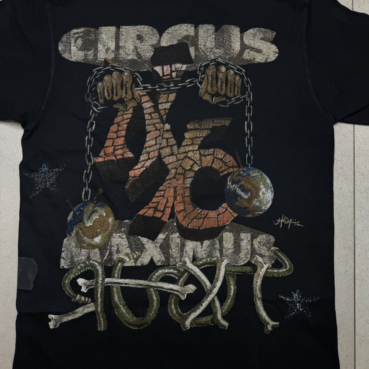 Travis Scott Travis Scott Met Life Black Tour Tee Washed Black SIZE SMALL Size US S / EU 44-46 / 1 - 6 Thumbnail