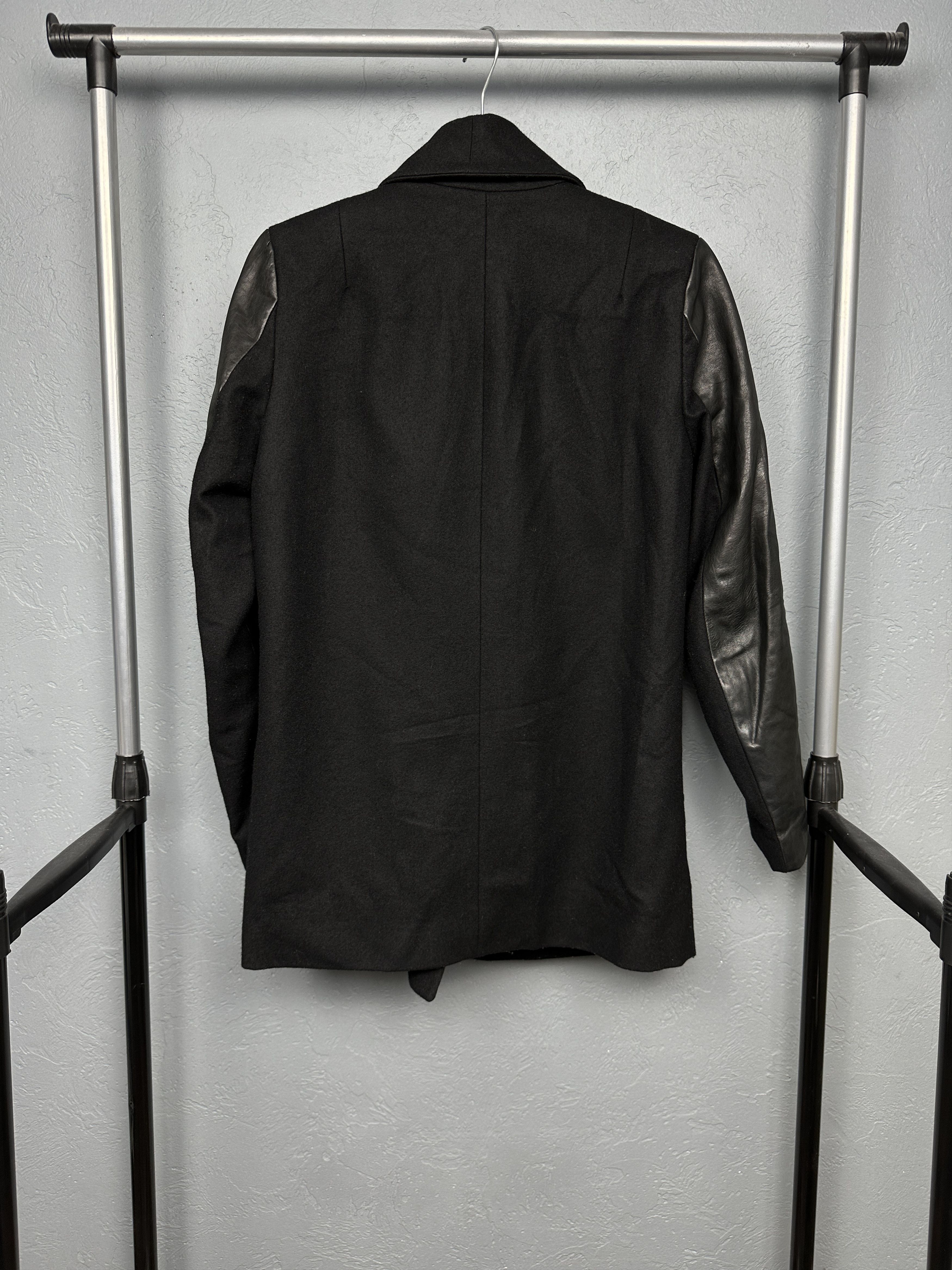 Allsaints Allsaints Womens Wool - Leather Emery Jacket Size M / US 6-8 / IT 42-44 - 7 Thumbnail