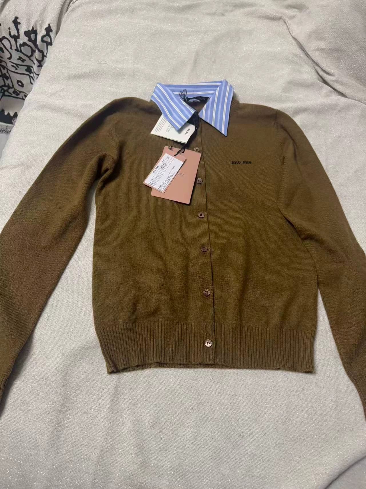 Miu Miu MIU MIU 25 New Layered Cashmere Sweater Size 36 Authentic Size XS / US 0-2 / IT 36-38 - 1 Thumbnail