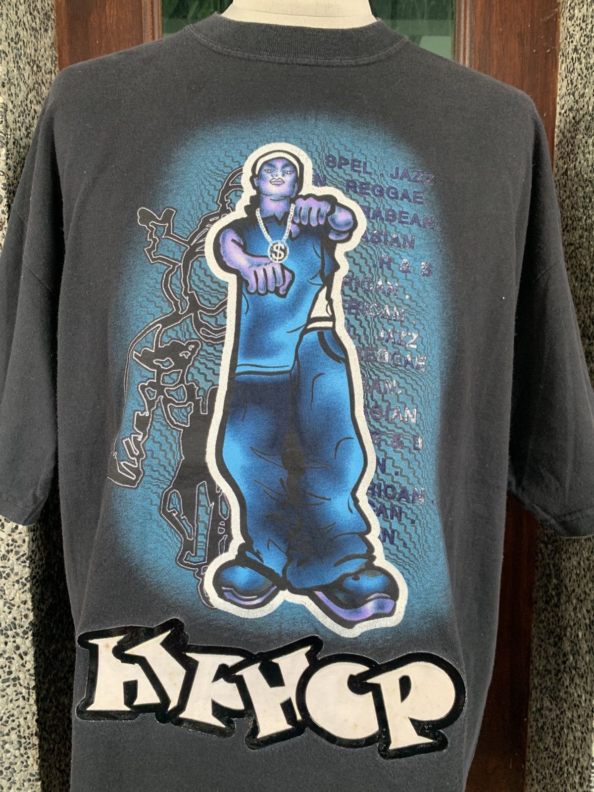 Rap Tees × Vintage Vintage Hip Hop Y2k Style / Streetwear / Baggy Style T shirt Size US XL / EU 56 / 4 - 2 Thumbnail