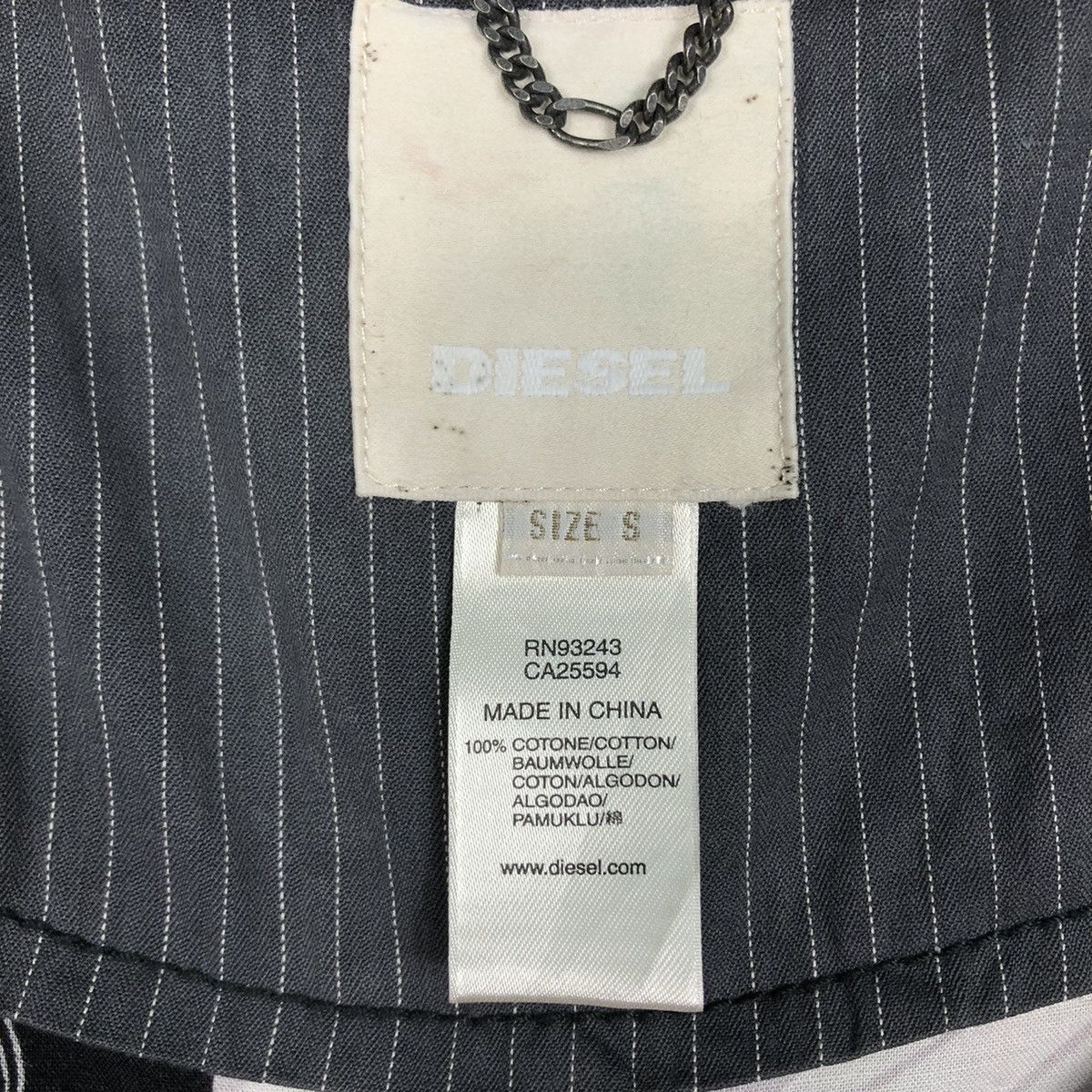 Diesel 📌Hickory Chore Work Striped Jacket Diesel Issey Miyake Size US S / EU 44-46 / 1 - 18 Thumbnail