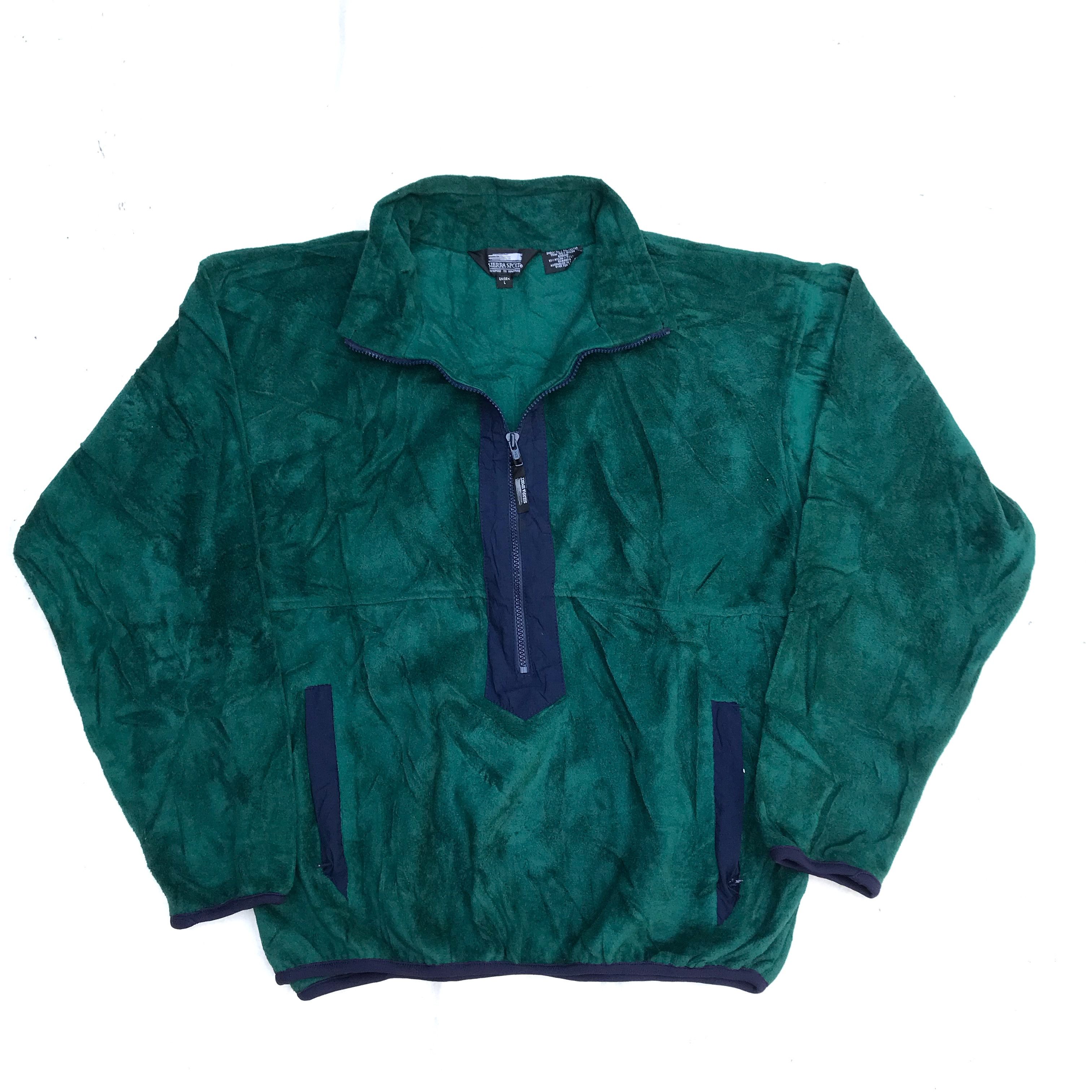 Sierra Vintage Sierra Sport Design Green Polar Fleece retro jacket Size US L / EU 52-54 / 3 - 1 Thumbnail