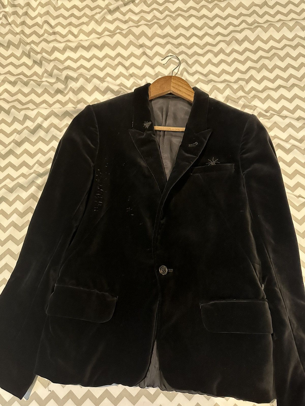 Undercover Undercover Insect Velvet Blazer AW06 Size 38L - 1 Thumbnail