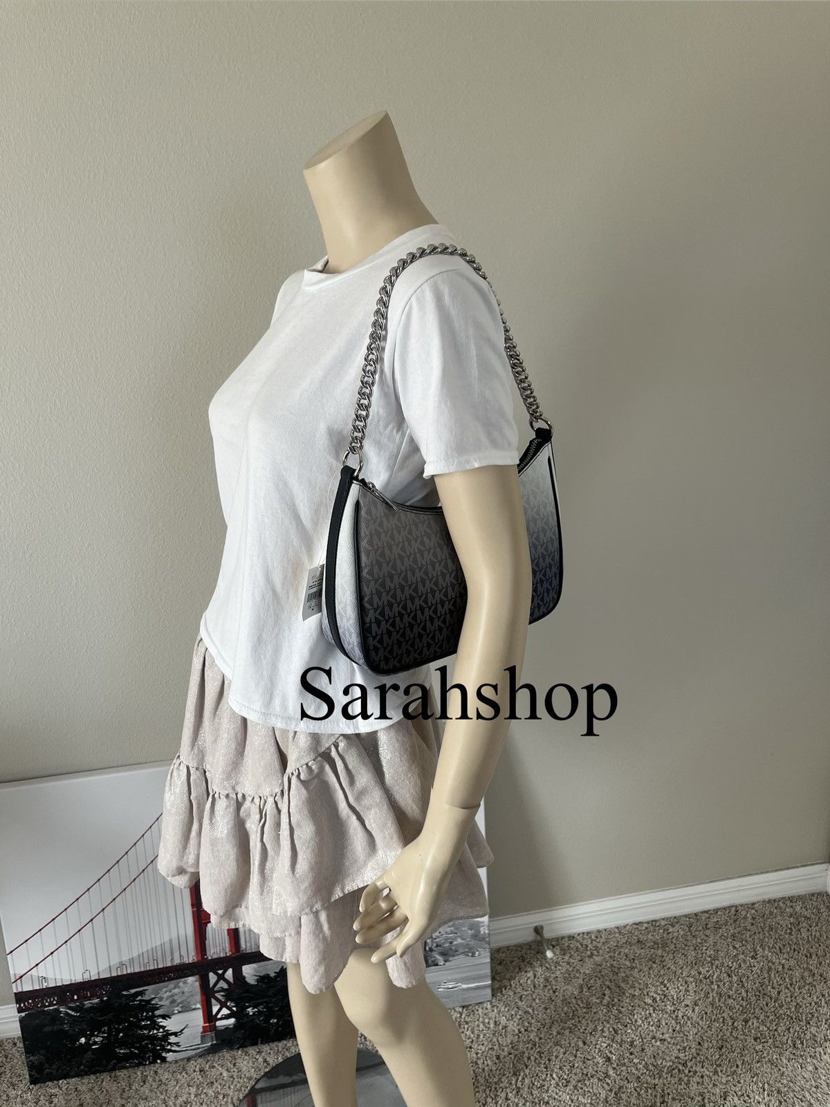 Michael Kors Michael Kors Jet Set Travel Large Pouchette Crossbody Size ONE SIZE - 8 Thumbnail