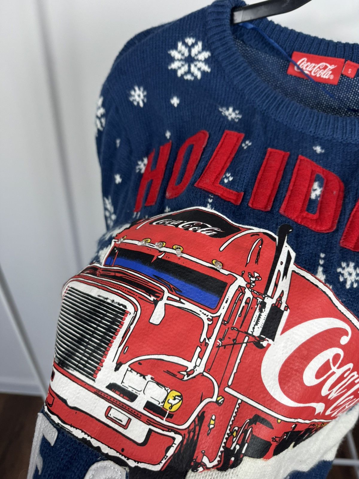 Coca Cola Coca Cola Holidays Are Coming Christmas Knit Sweater Blue S Size US S / EU 44-46 / 1 - 8 Thumbnail