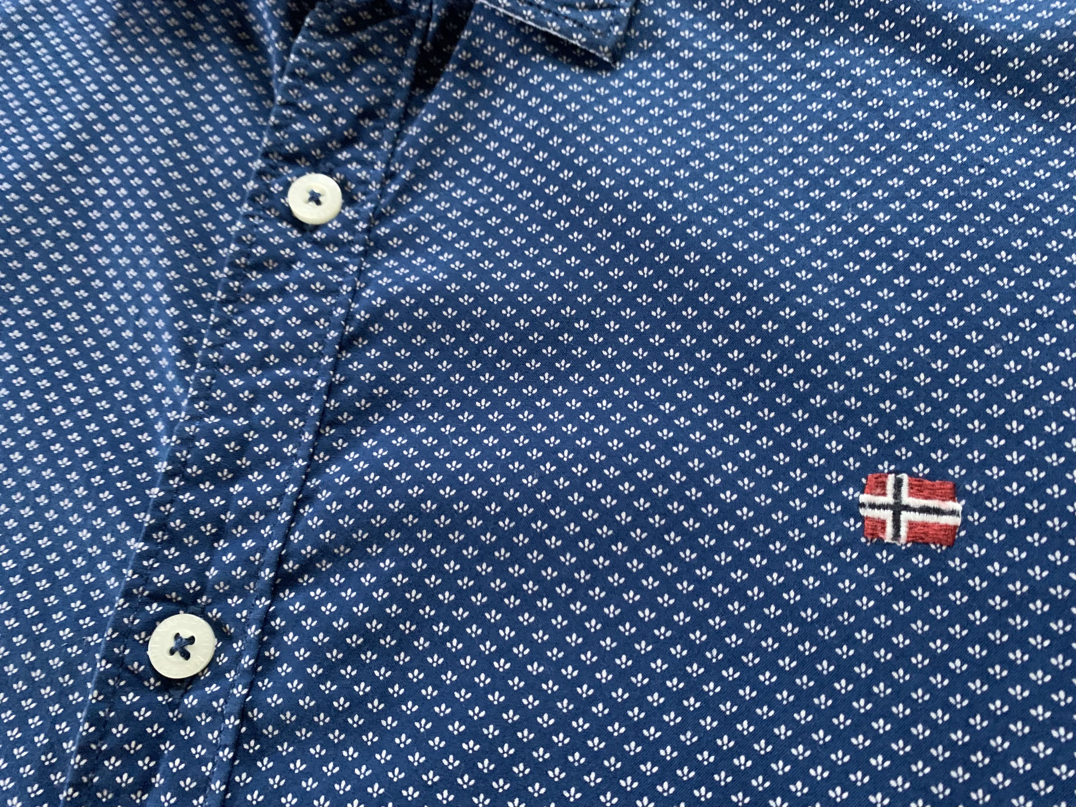 Napapijri Napapijri Blue Long Sleeve Shirt Size US XXL / EU 58 / 5 - 5 Thumbnail