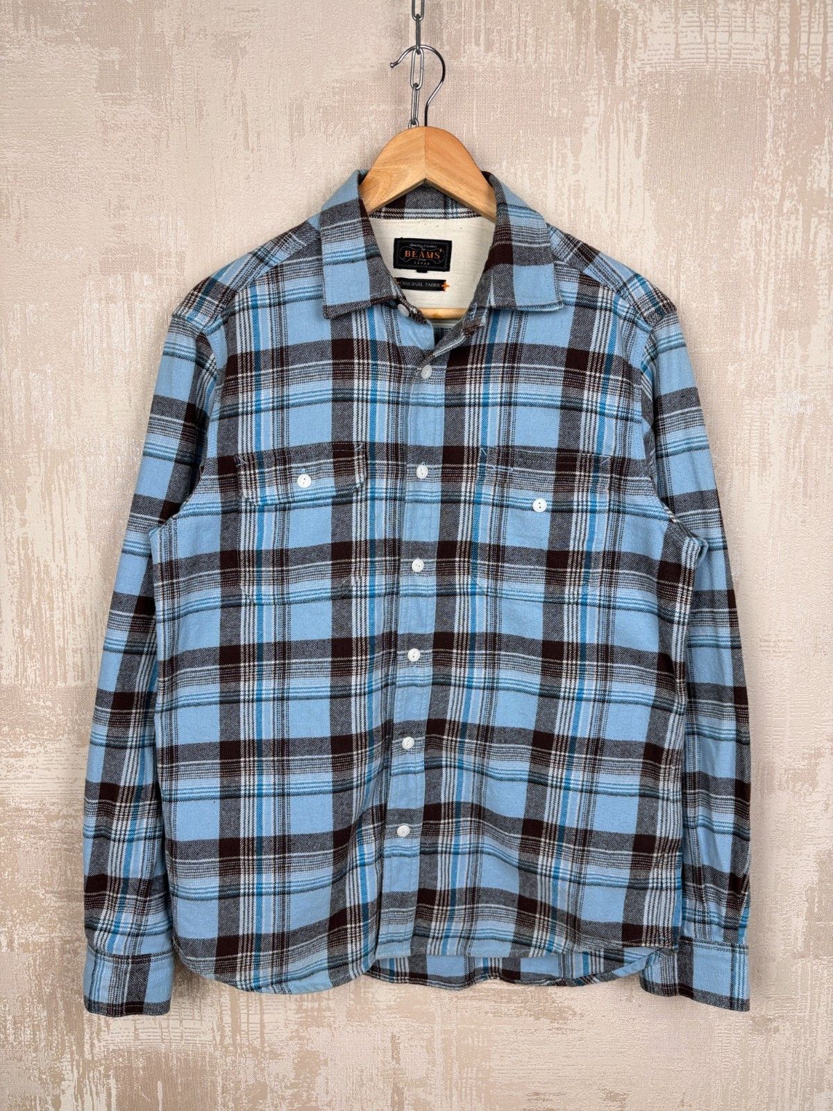 Beams Plus Beams Plus Flannel Shirt Pockets Size fits to M-L Size US M / EU 48-50 / 2 - 2 Thumbnail
